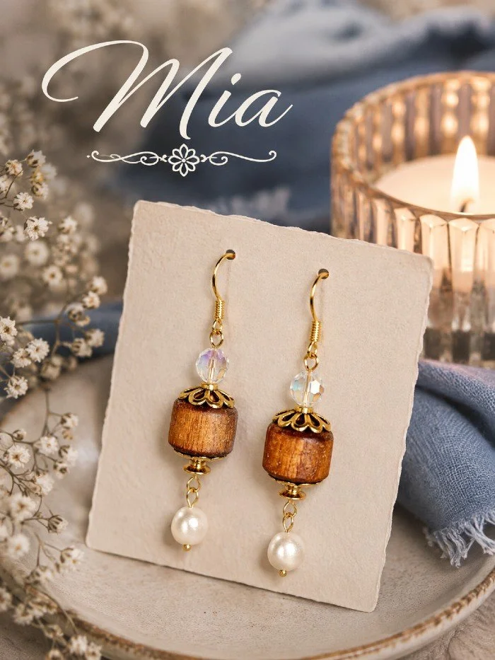 Mia Earrings - freshwater pearls