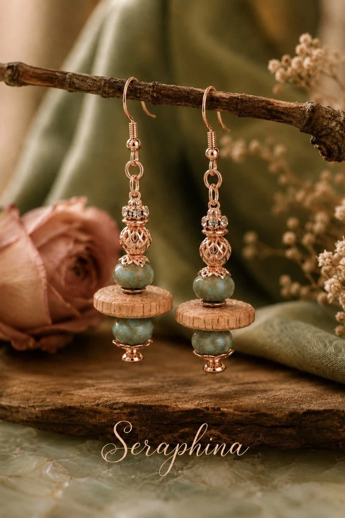 Seraphina Earrings (18k gold over sterling silver hooks)