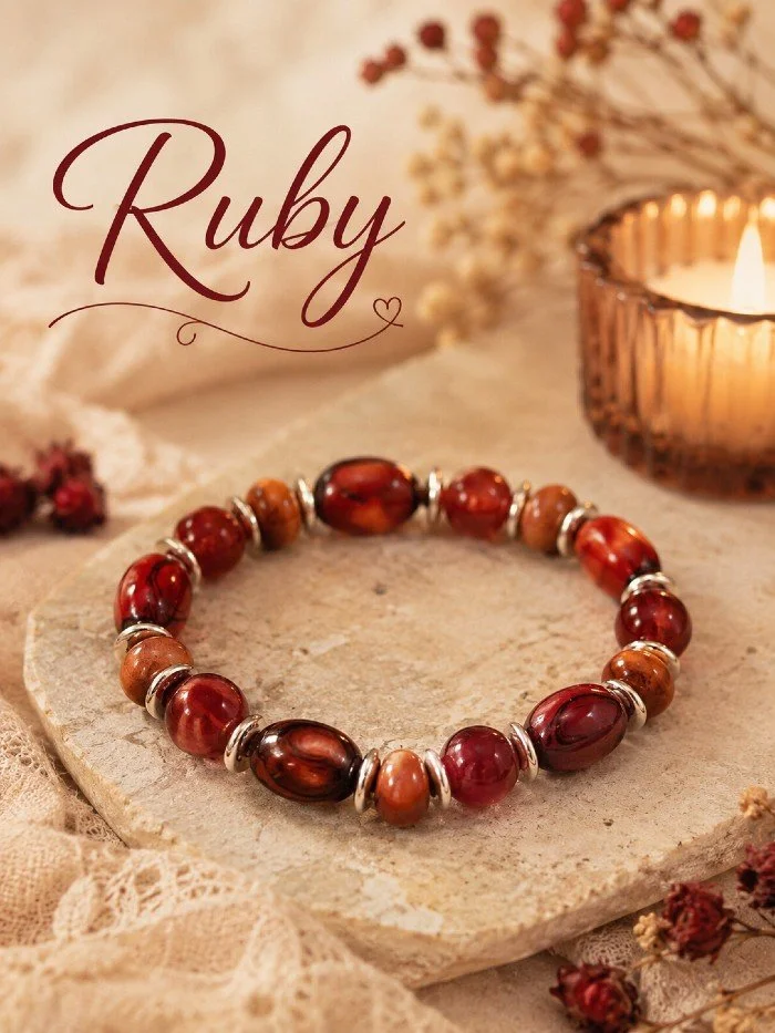 Ruby Bracelet - Companion Collection - Stretchy