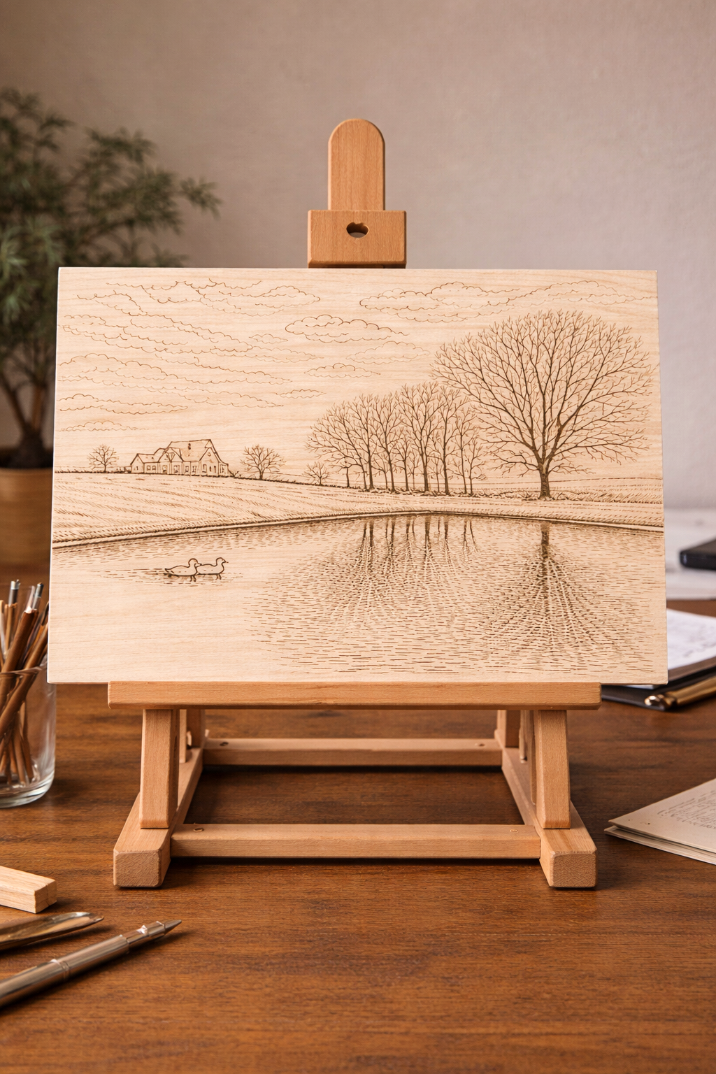 12x8 Homestead - Basswood Art Board