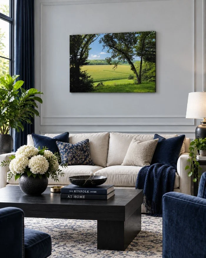 The Valley from Tower Hill - Photo on Canvas