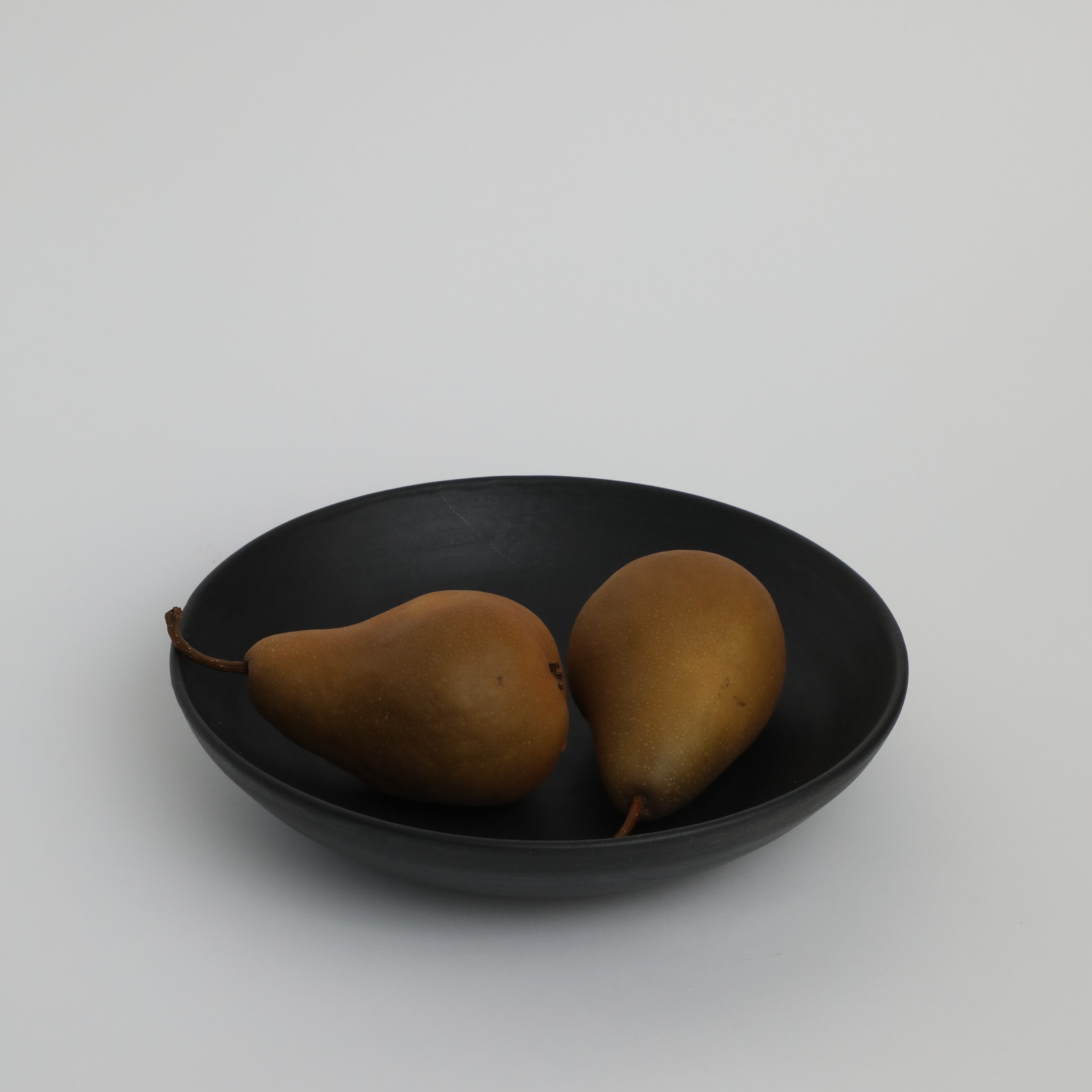 Black Satin Matte Pasta Bowl