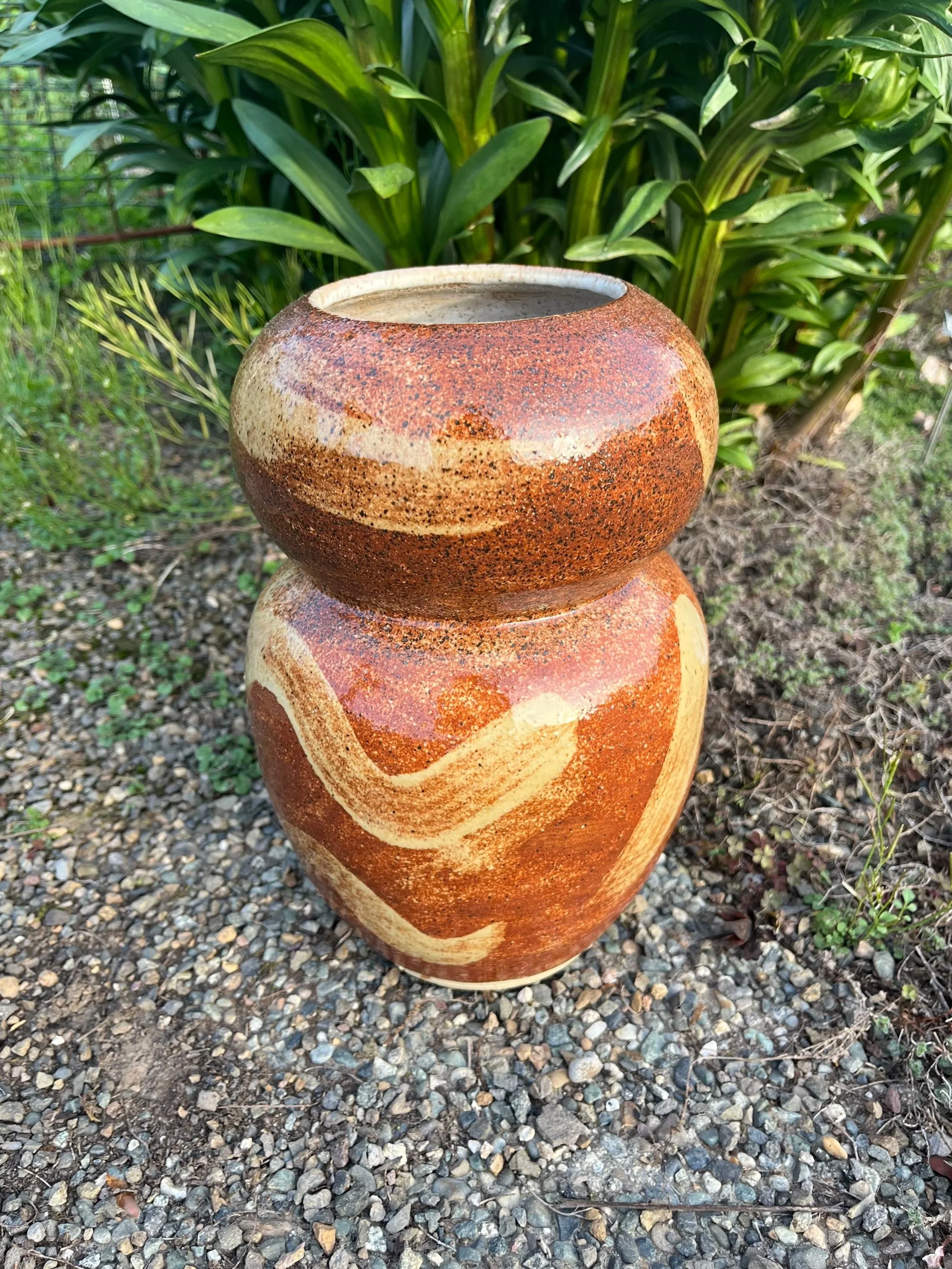 Vase with Painterly Glaze
