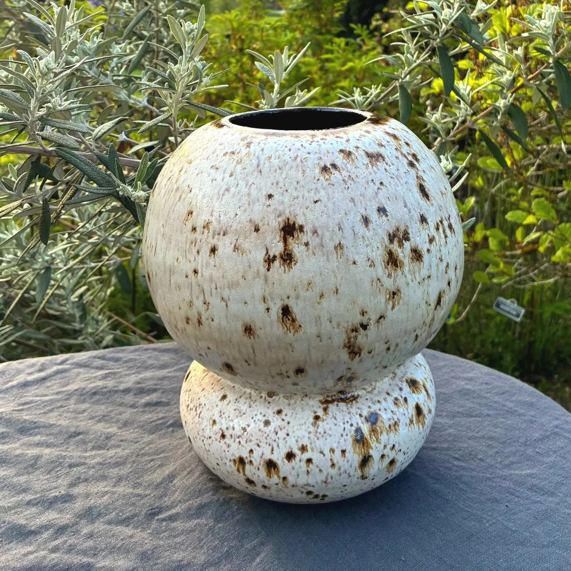 Speckled Round Vase