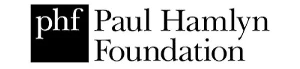 Logo of the Paul Hamlyn Foundation, featuring black square with 'phf' in lowercase white letters, alongside the foundation's name in black text.