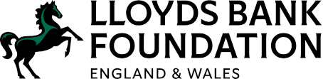 Lloyds Bank Foundation logo with a black horse and text 'Lloyds Bank Foundation England & Wales'