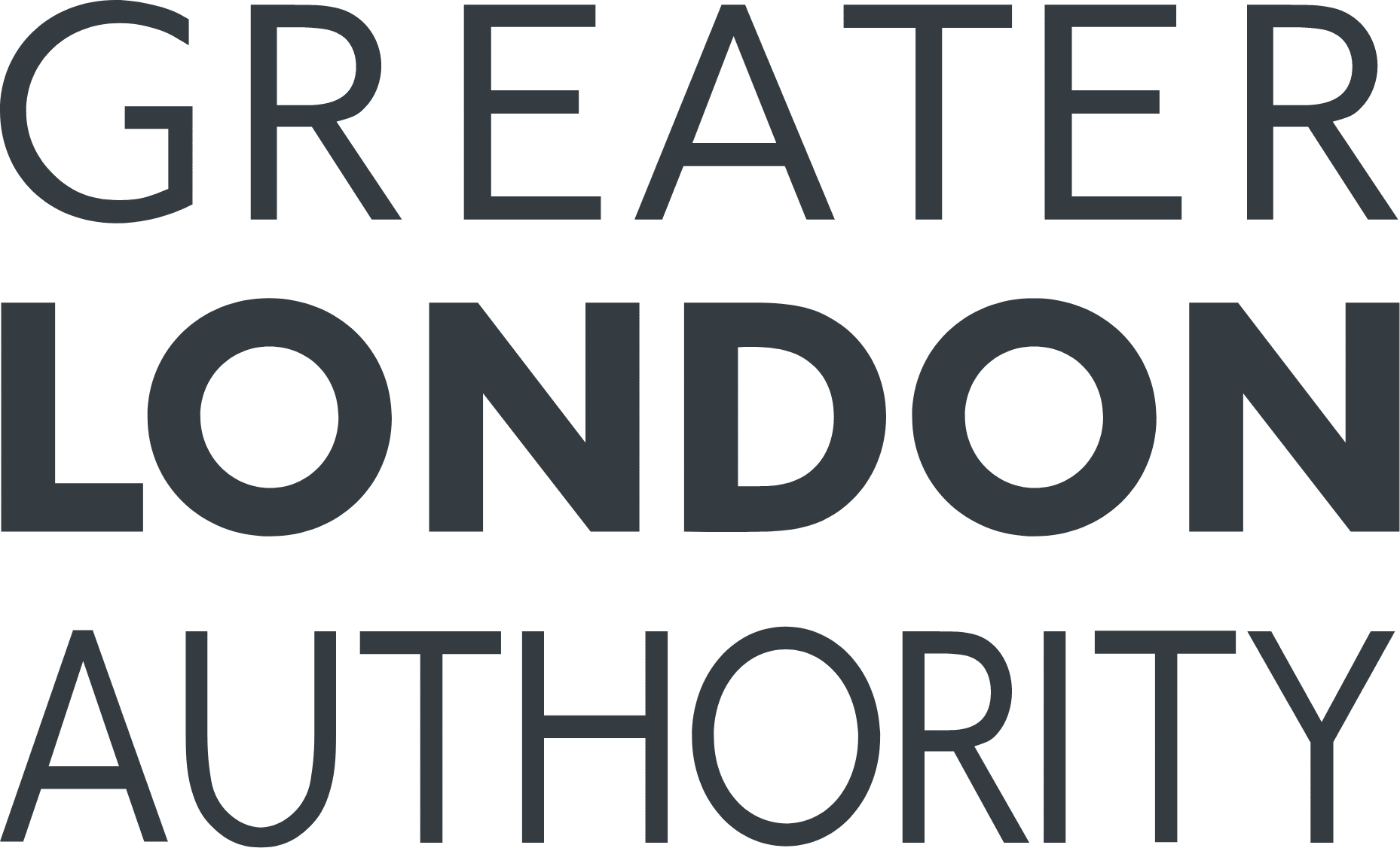 Black text on a white background reading "GREAT LONDON AUTHORITY" in bold capital letters.