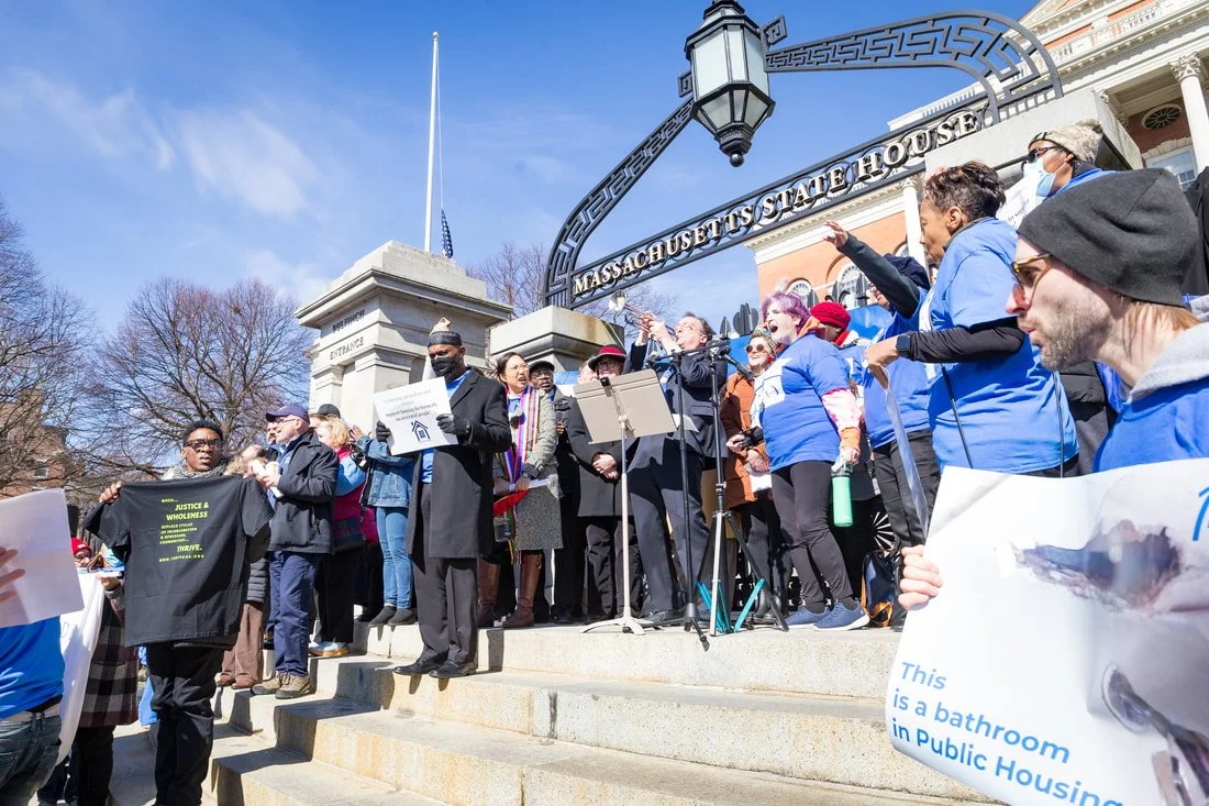 GBIO Launches Housing Justice Campaign on steps of Statehouse