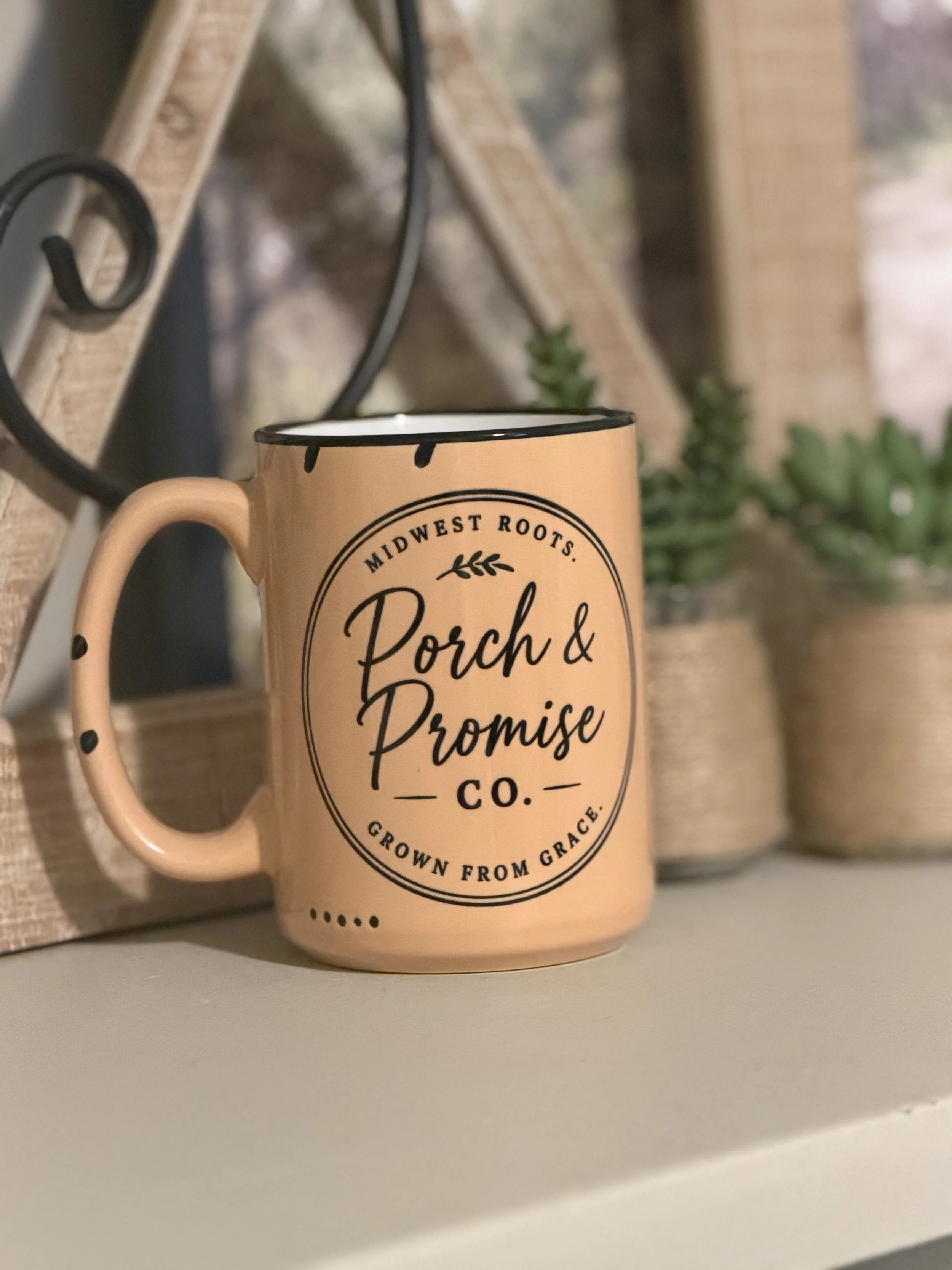 P&P Brand 15oz Mug in Rustic Peach