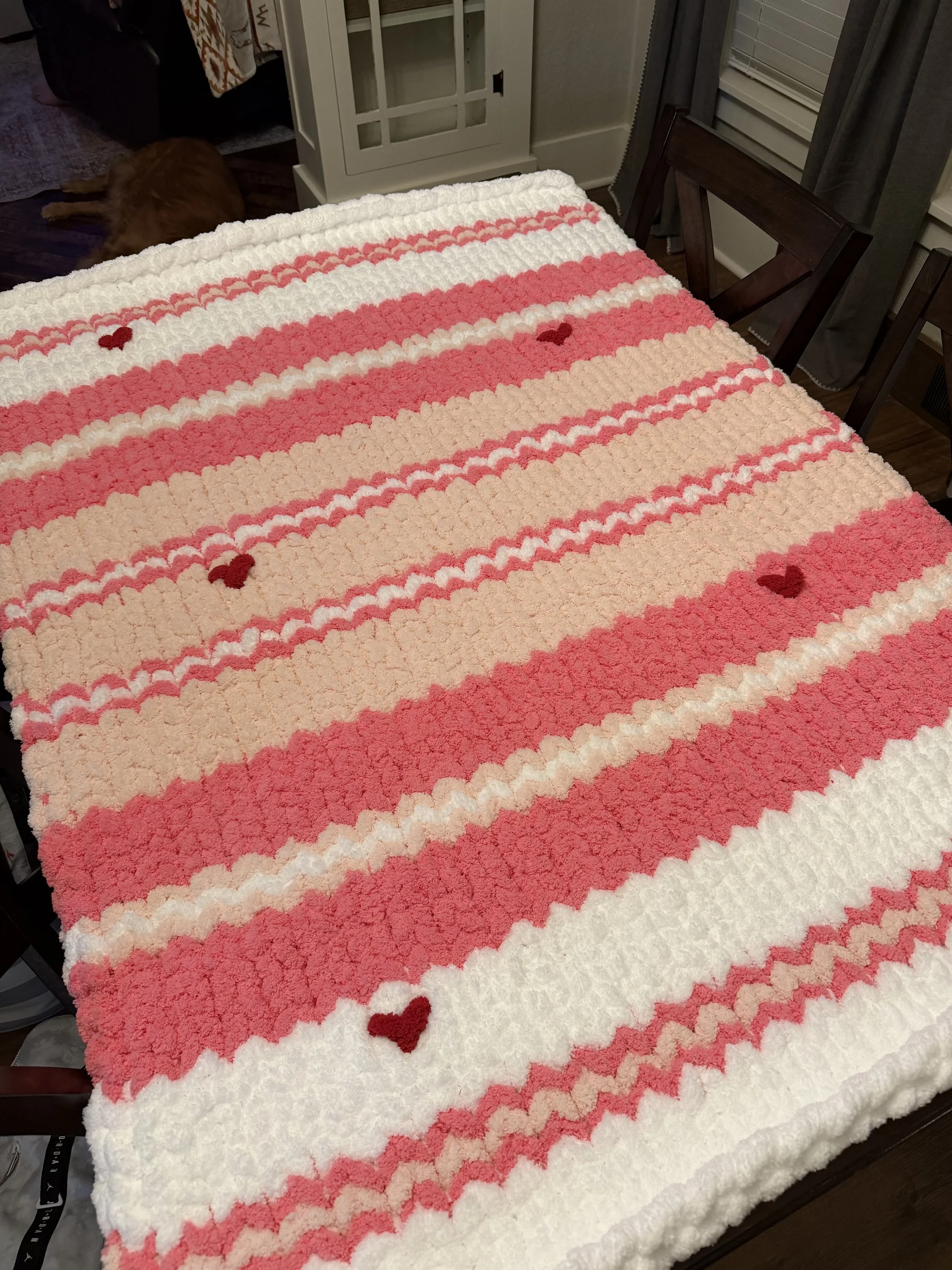 Custom Chunky Hand Knit Blankets 40x60