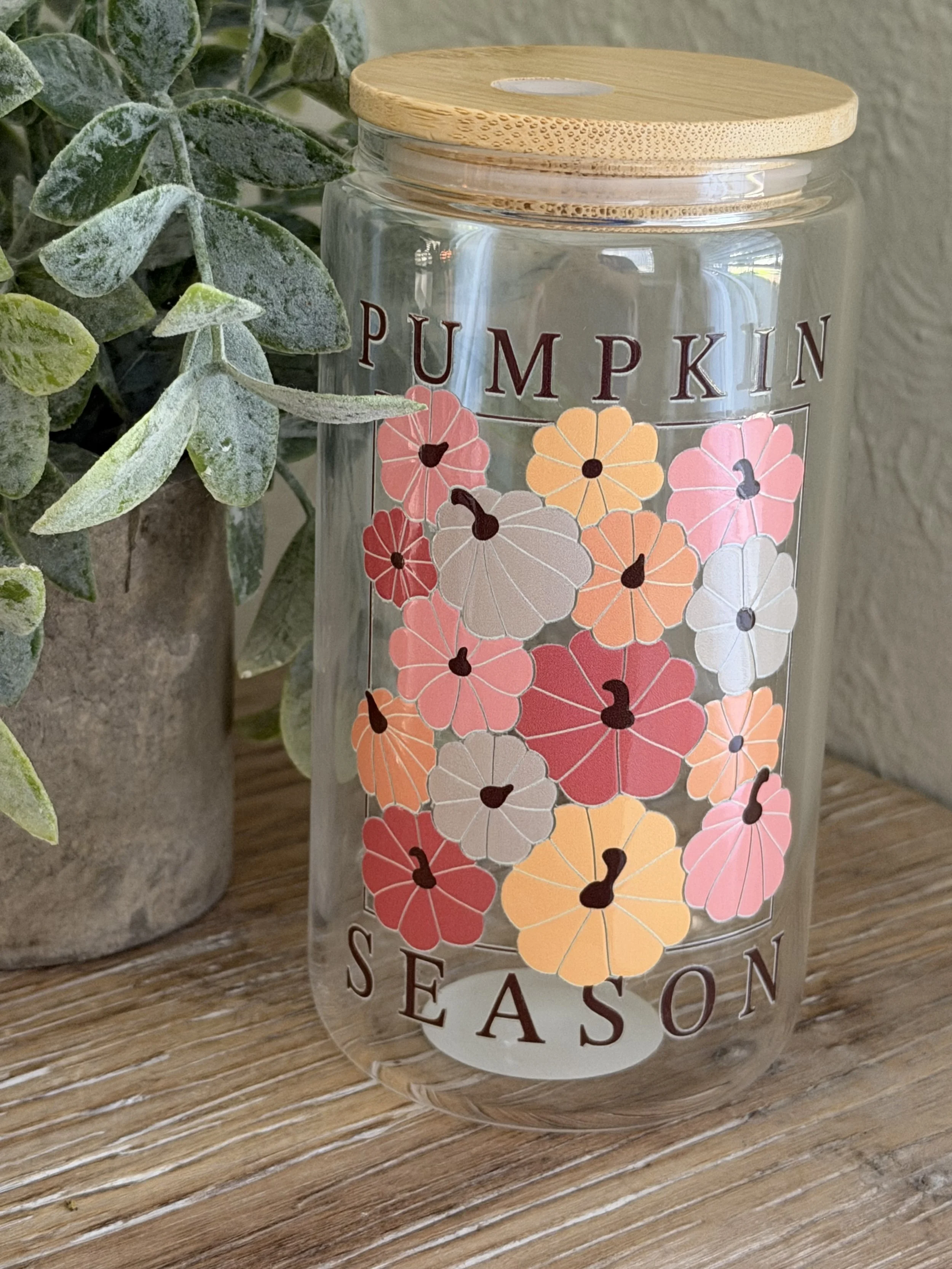 Pumpkin Season 16oz glass