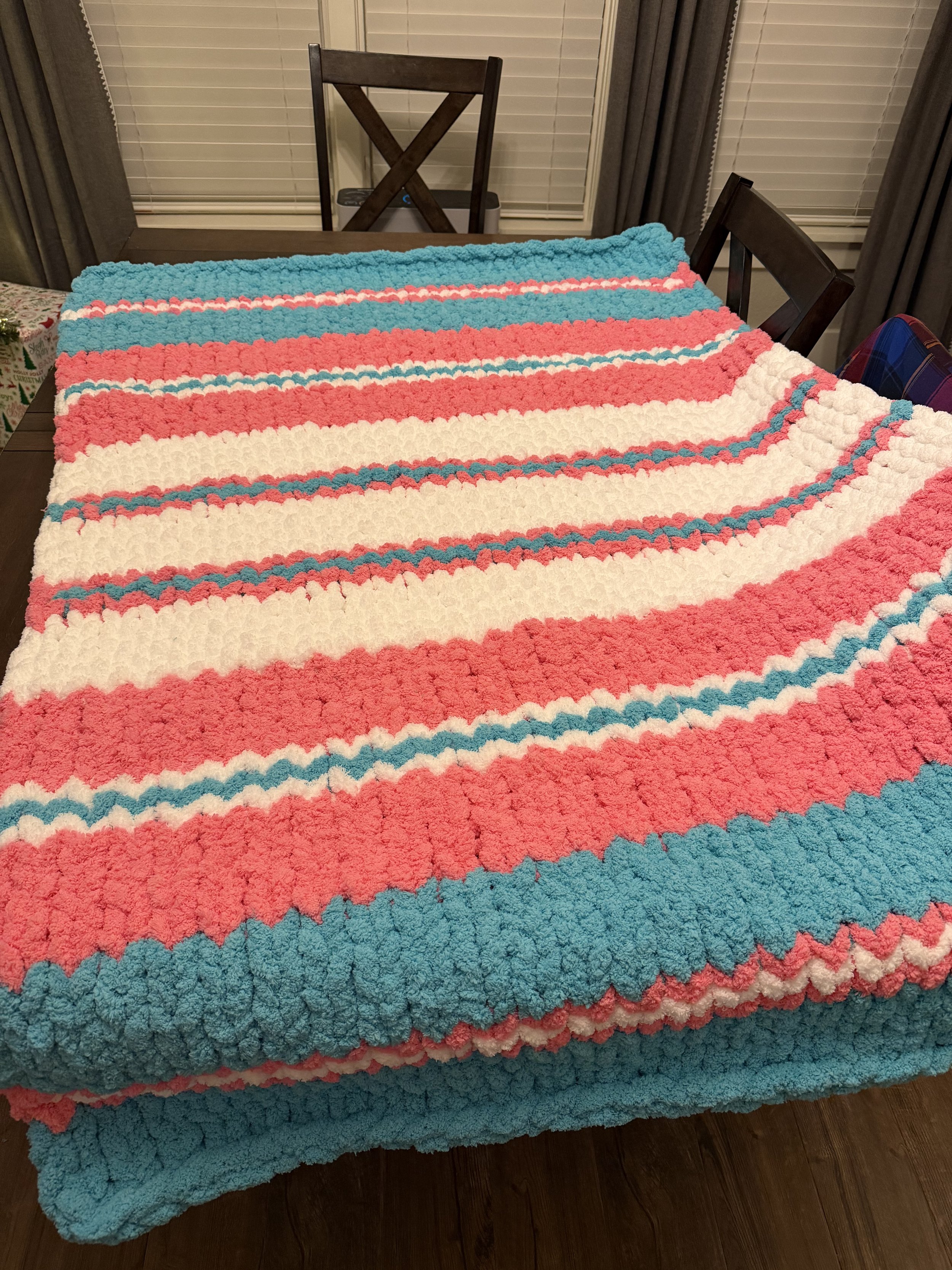 Custom Chunky Hand Knit Blankets 40x60