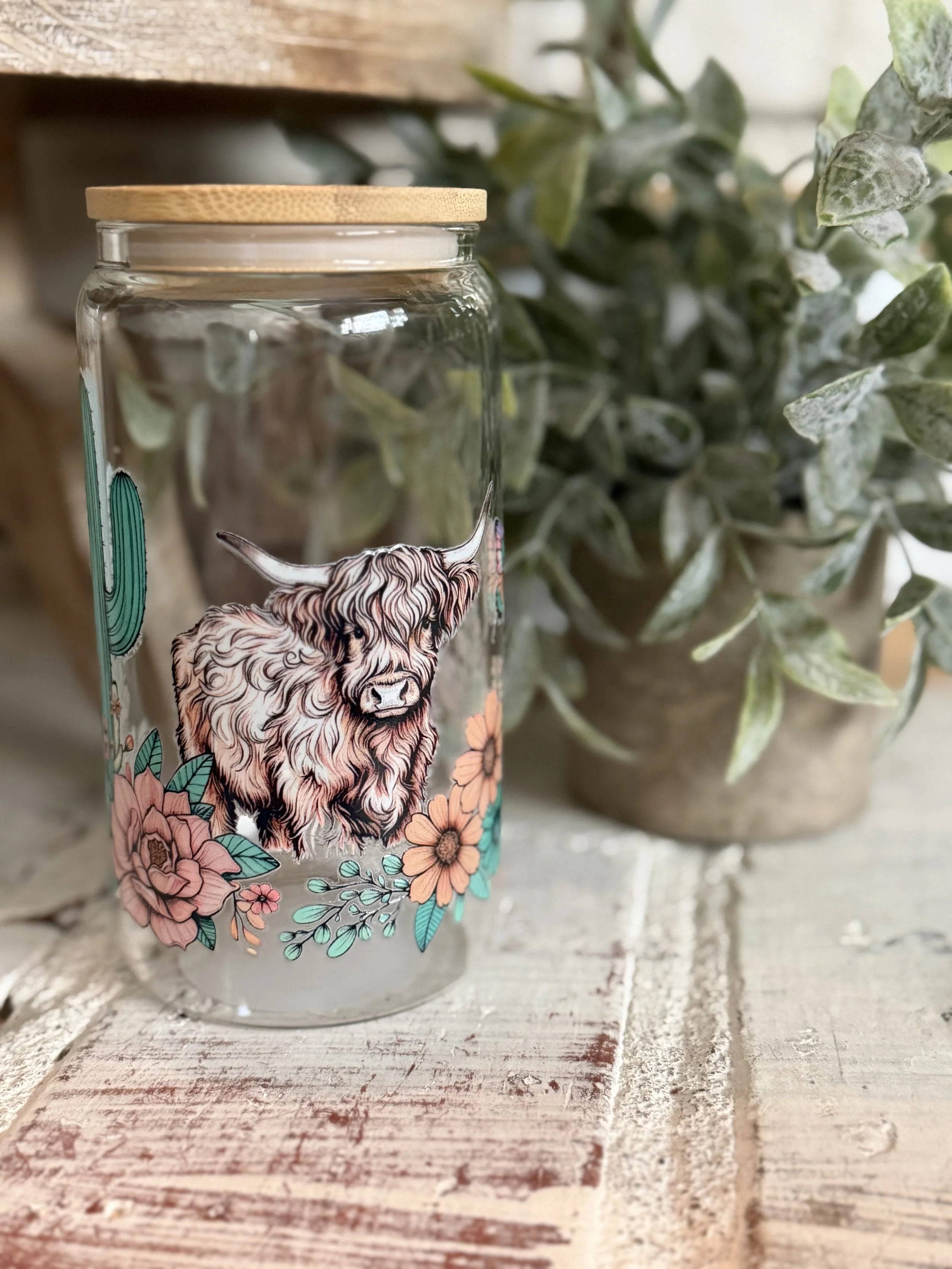 Highland Cactus 16oz glass