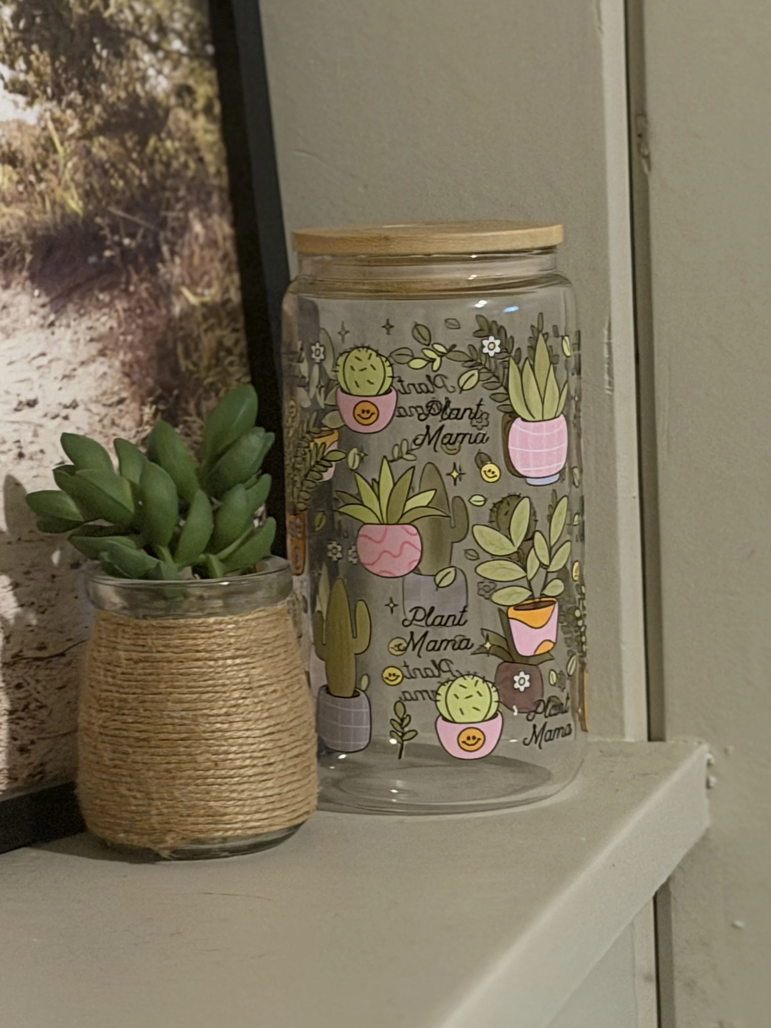 Plant Mama 16oz glass