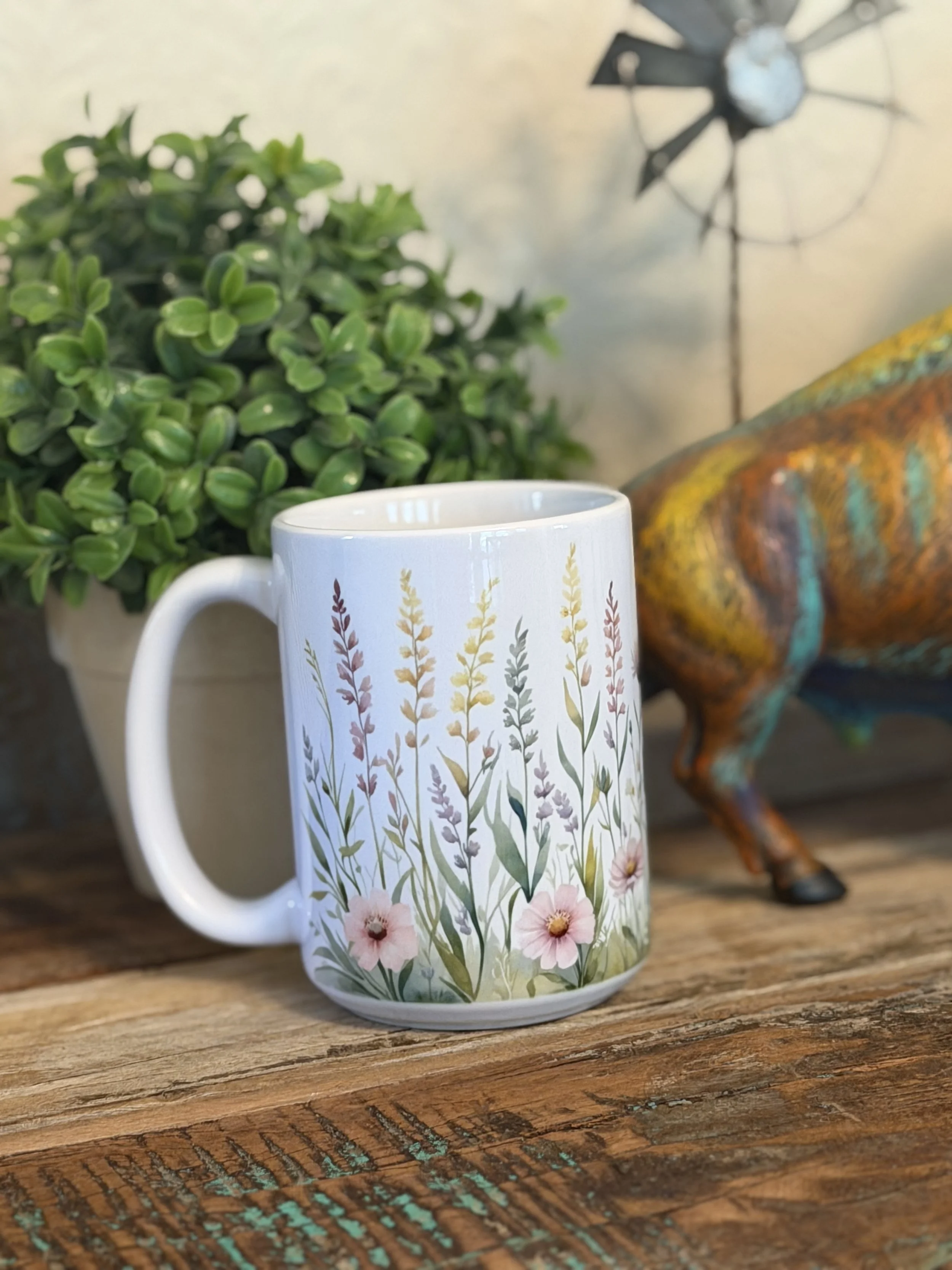 Wildflowers Mug 15oz