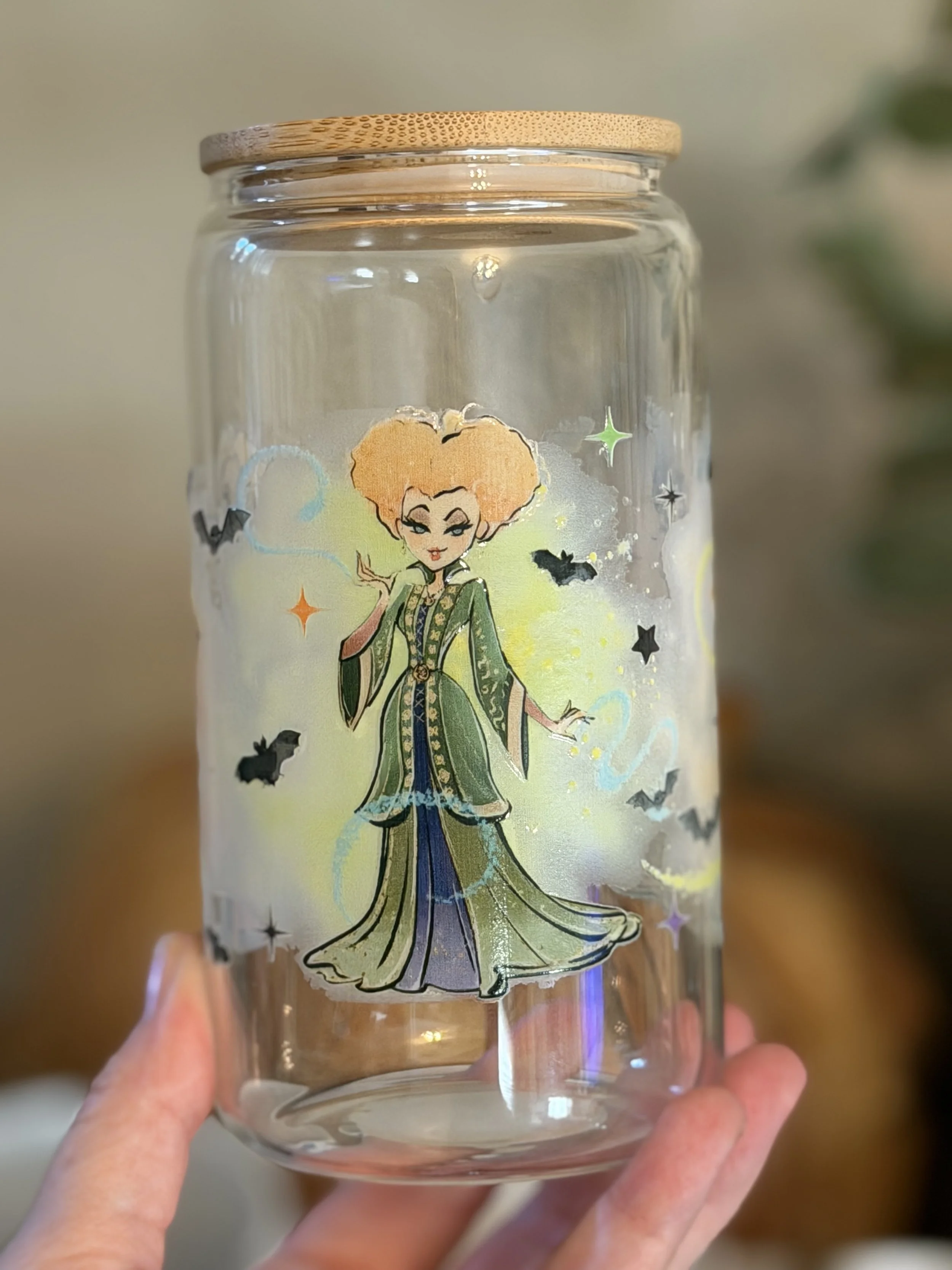 SISTAS! 16oz glass
