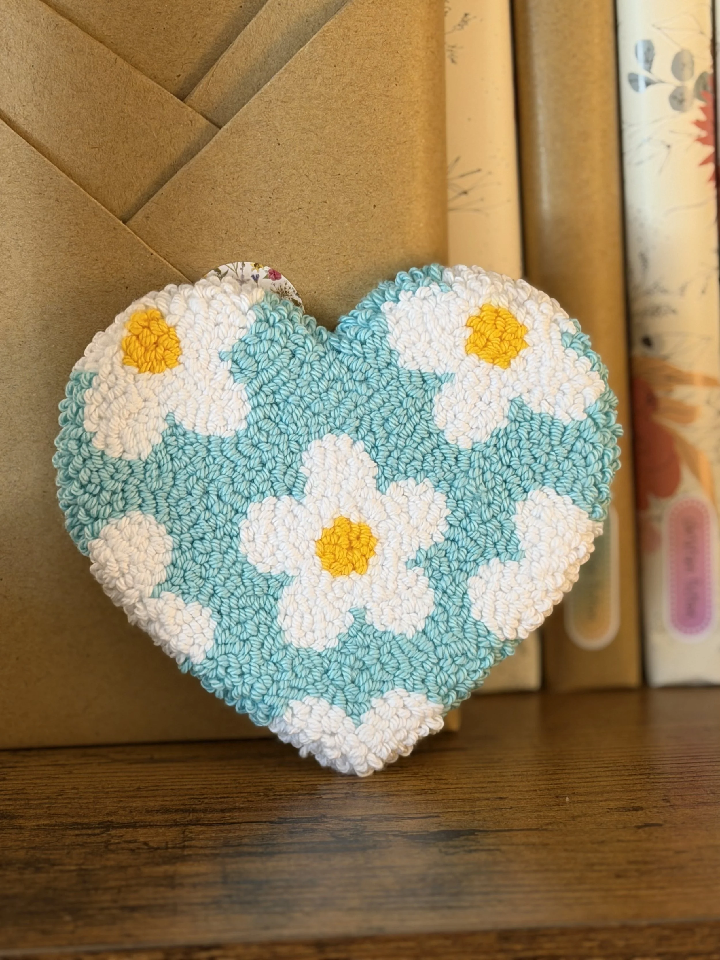 Blue Heart Daisy Mug Rug.jpeg