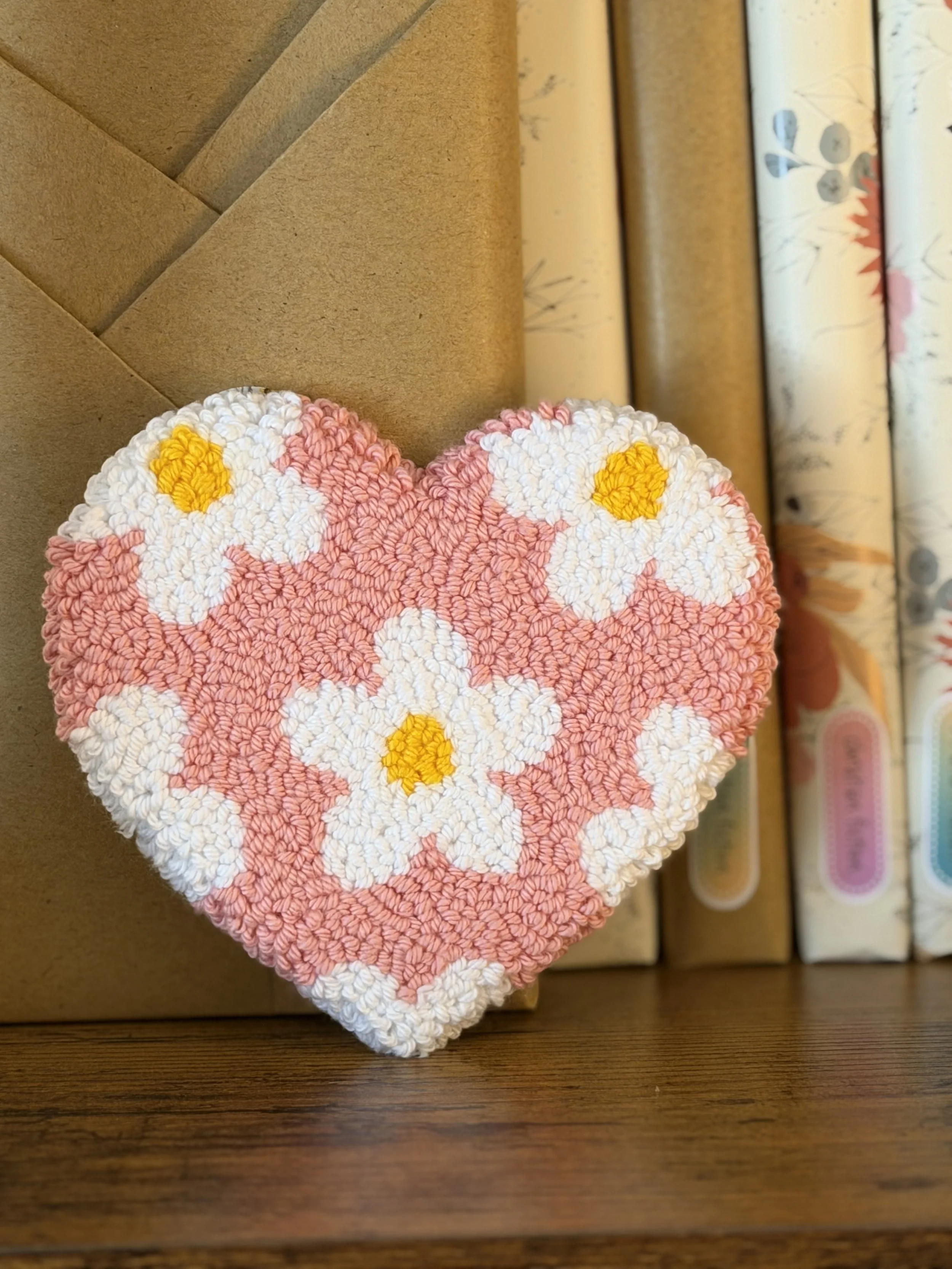 Pink Heart Daisy Mug Rug.jpeg