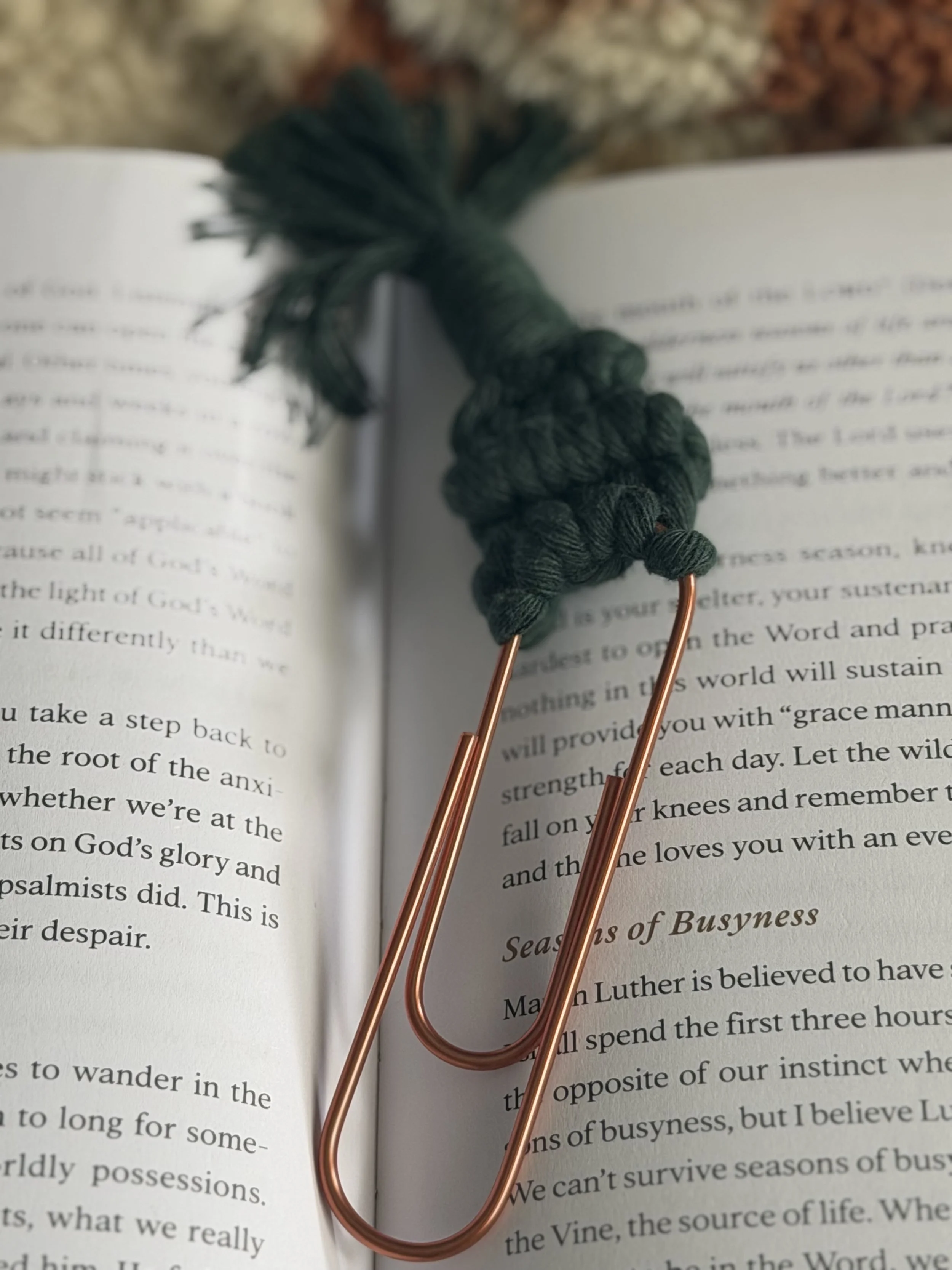 Boho Macrame Bookmark-deep green.jpeg