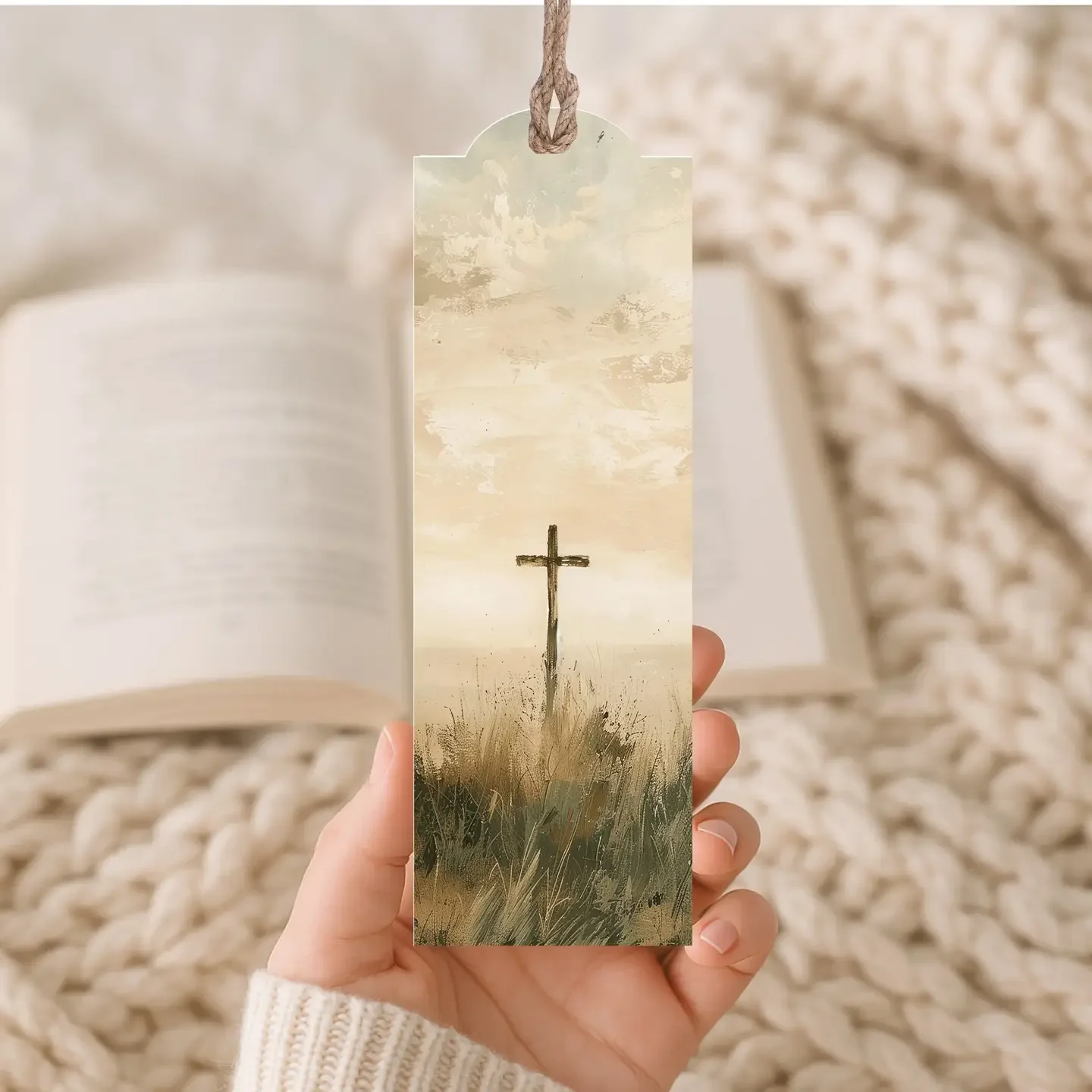 Cross Wood Bookmark