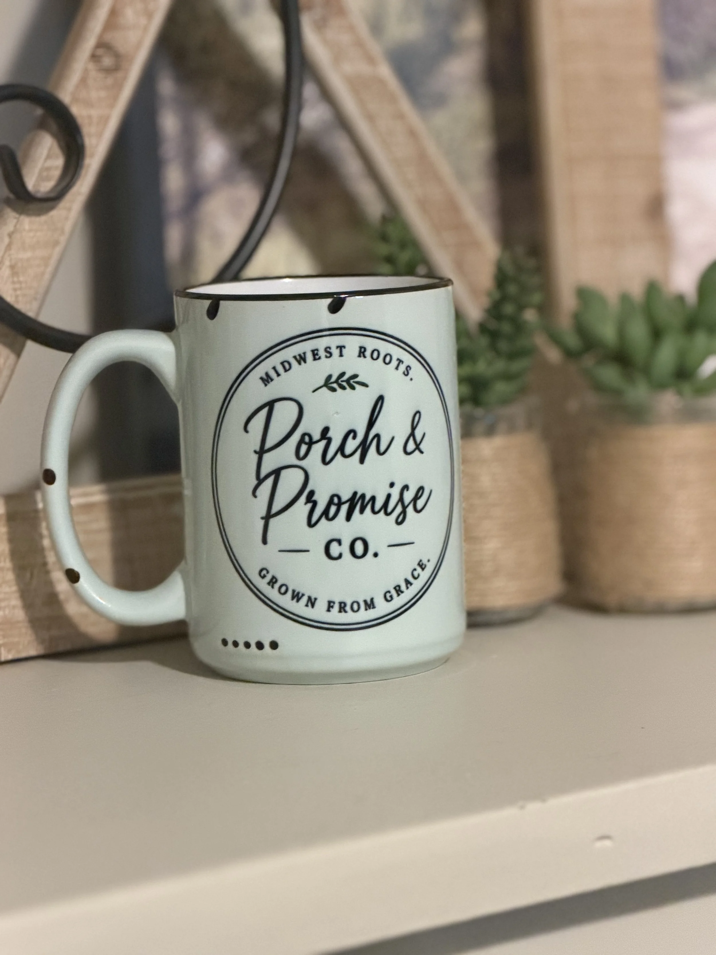 P&P Brand 15oz Mug in Rustic Mint Green
