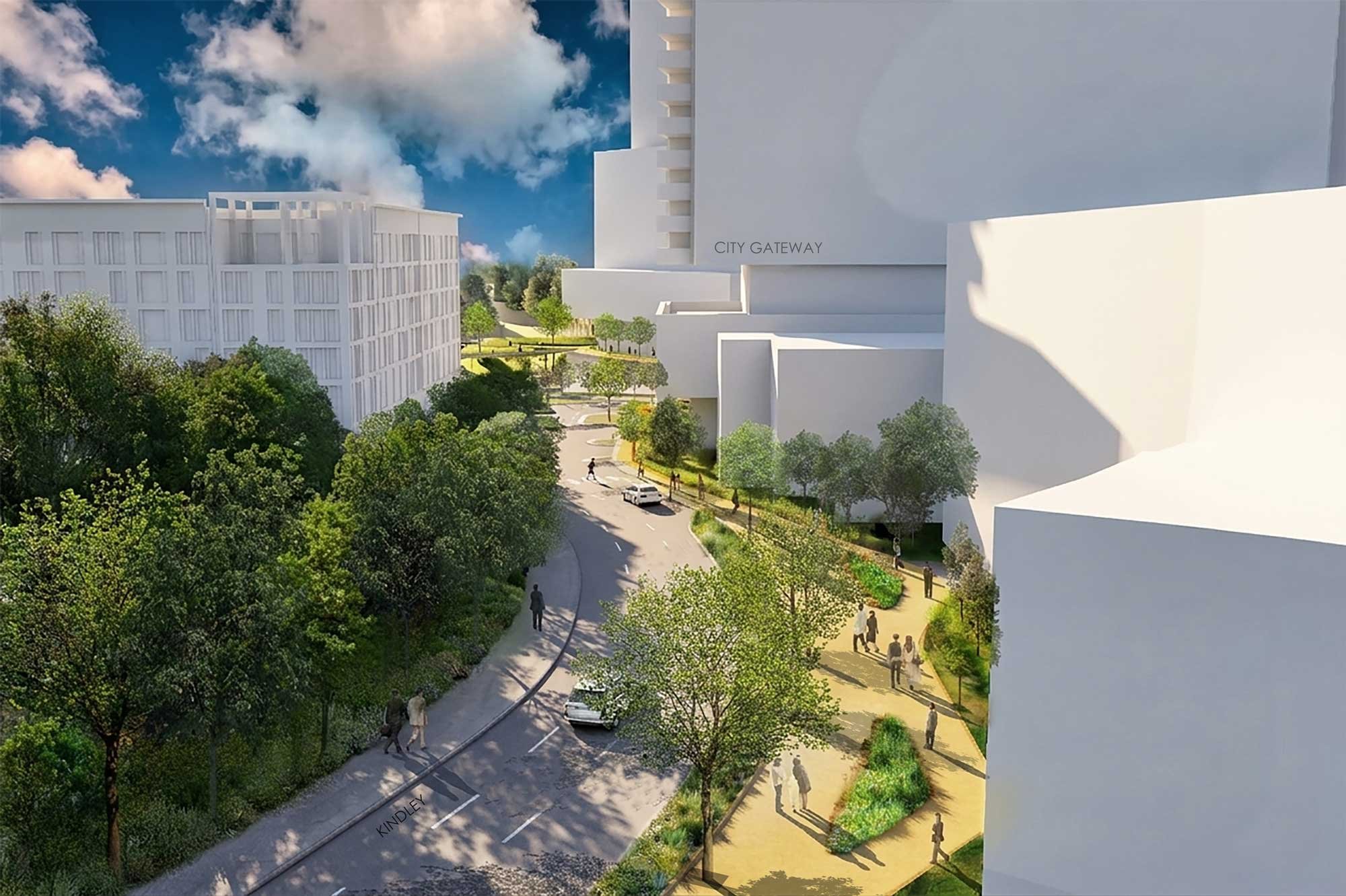 A safe, landscaped crossing honoring Raleigh's historic communities.