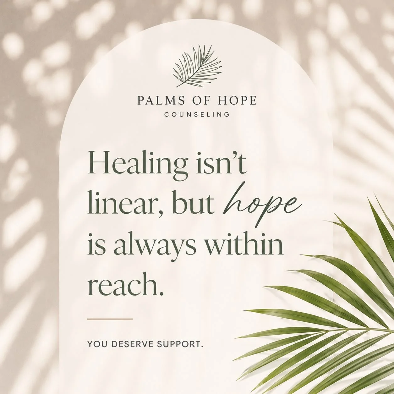 Healing isn&rsquo;t linear. Sometimes it looks like one step forward and two steps back. But hope is a great place to start. 

Hope that your current circumstance isn&rsquo;t your final destination. Hope to heal old wounds from your past. Hope that y