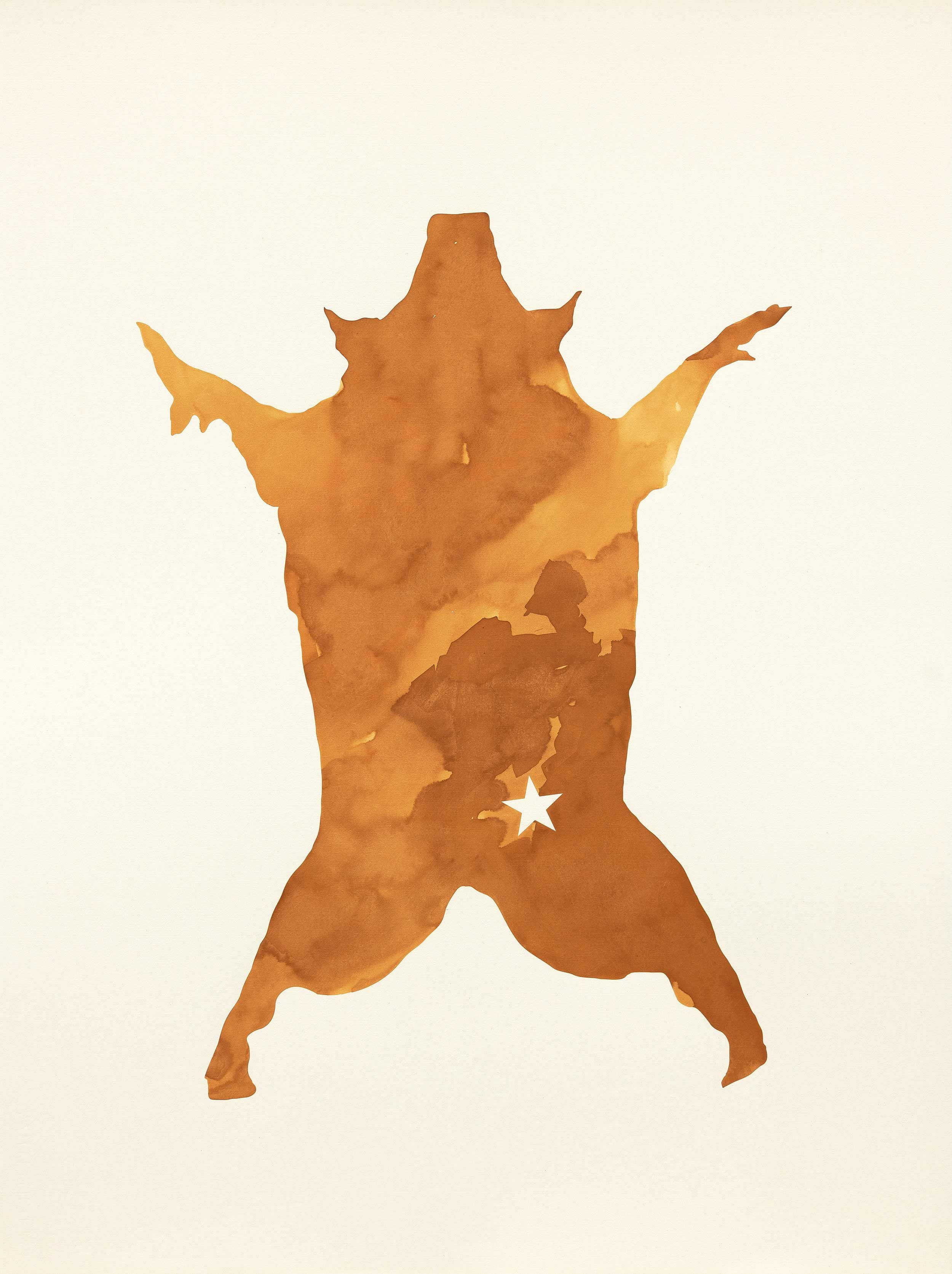    Freedman's Hog No. 2,  2026  Rust on Paper 30 x 22 in | 76.2 x 55.9 cm 