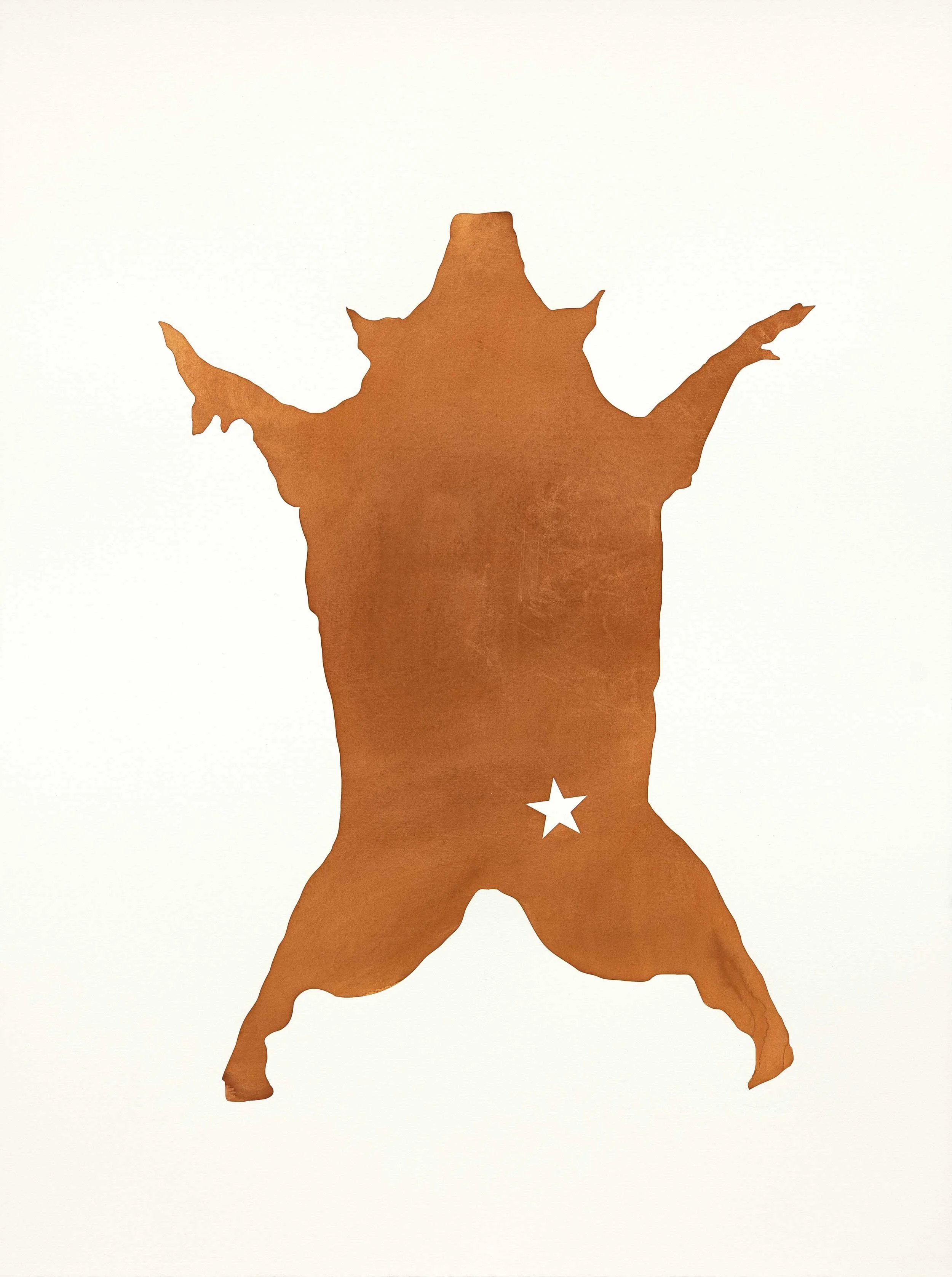    Freedman's Hog No. 1 , 2026  Rust on Paper 30 x 22 in | 76.2 x 55.9 cm 