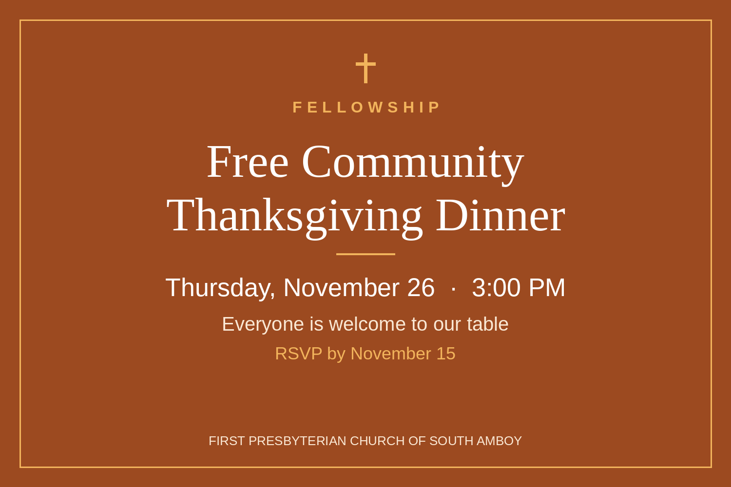 Free Community Thanksgiving Dinner
