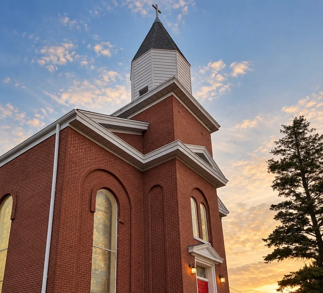 First Presbyterian Church of South Amboy, a historic brick church on N Broadway