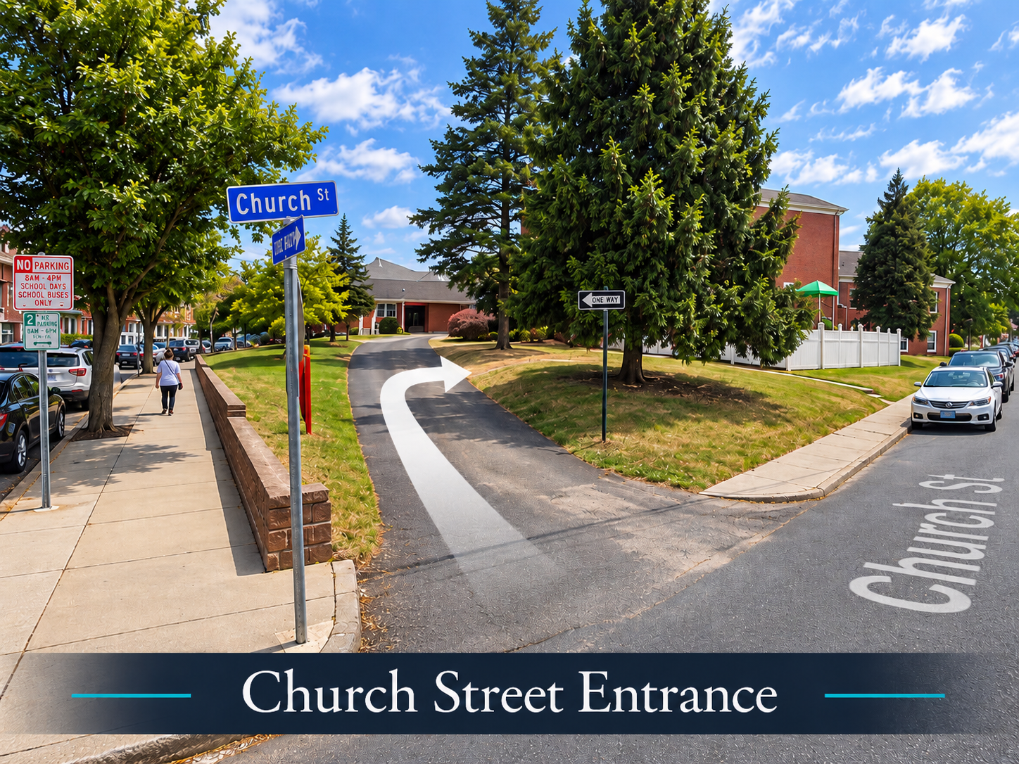 Church Street entrance to First Presbyterian Church of South Amboy