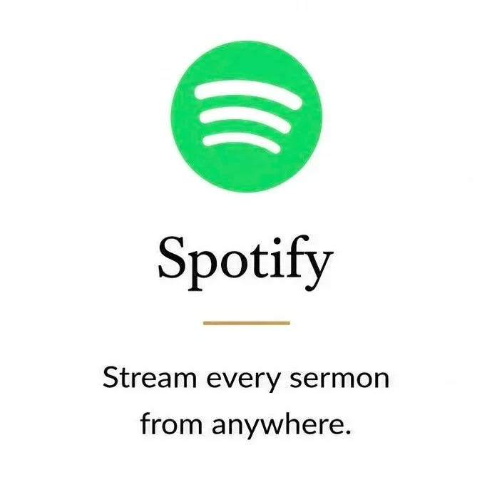 Listen to sermons on Spotify