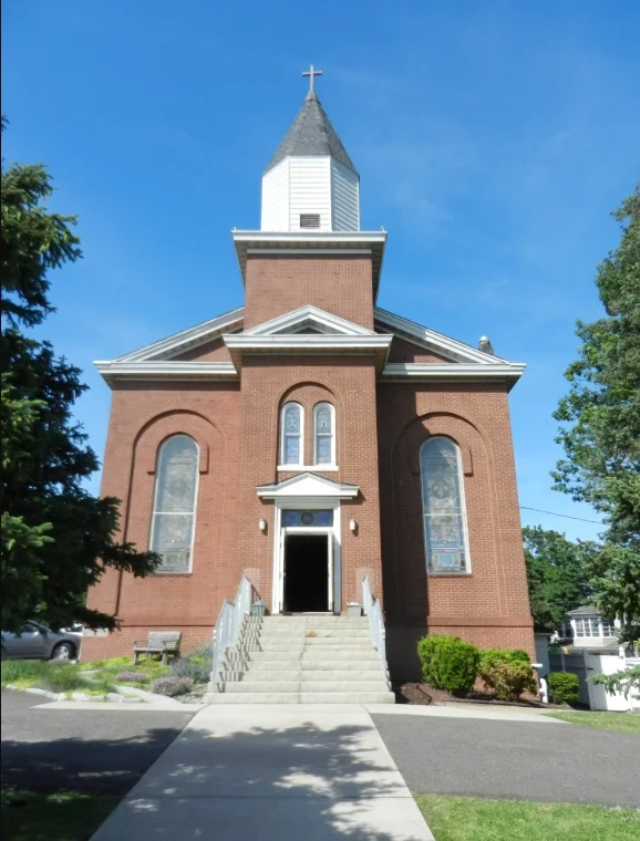 Front entrance of First Presbyterian Church of South Amboy