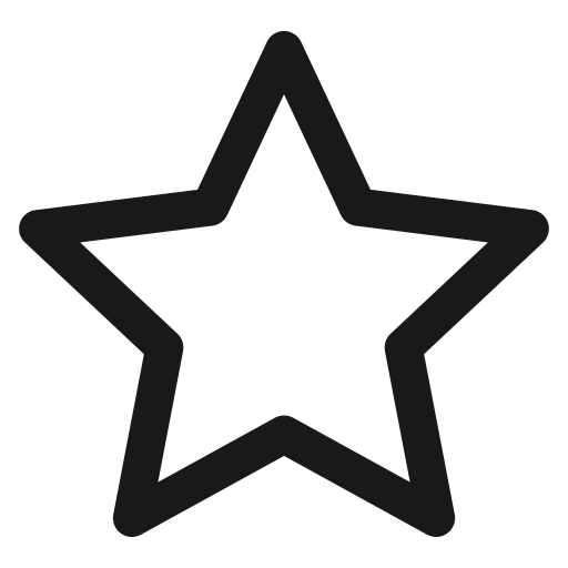 Black outline of a star.
