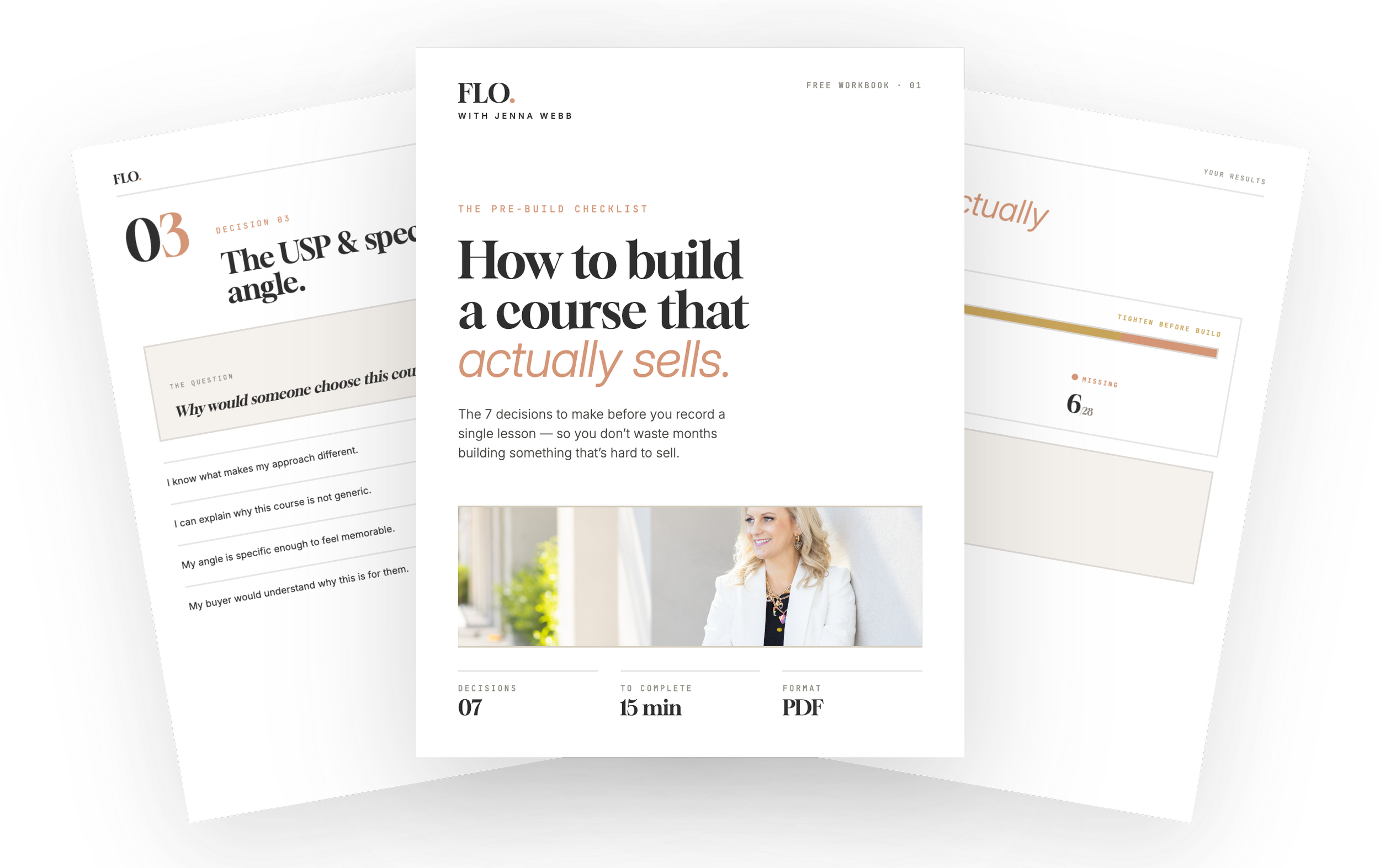 Pre-Build Checklist PDF — free guide for coaches building a profitable online course