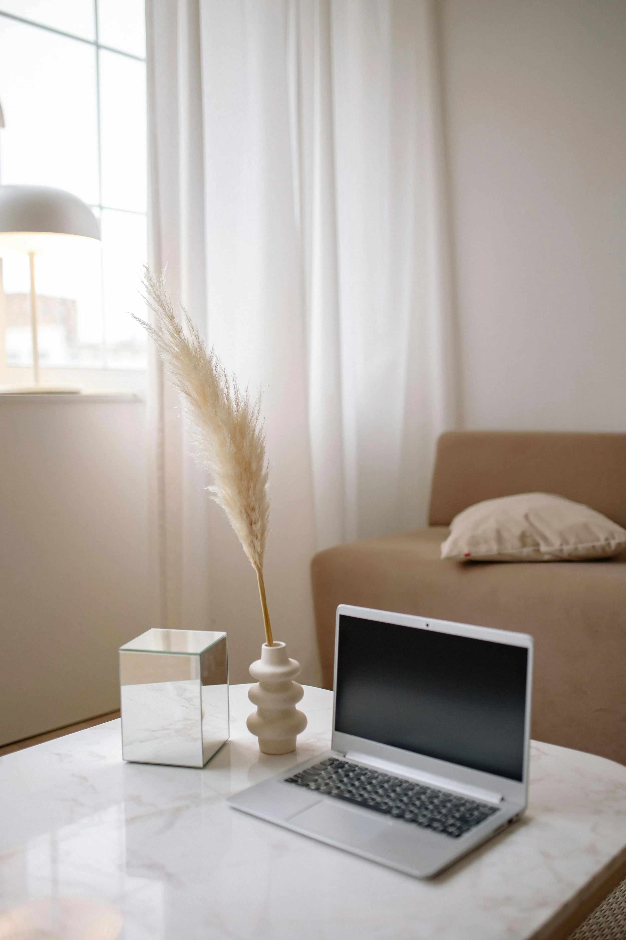 Course Creator and coach workspace making passive income at home laptop