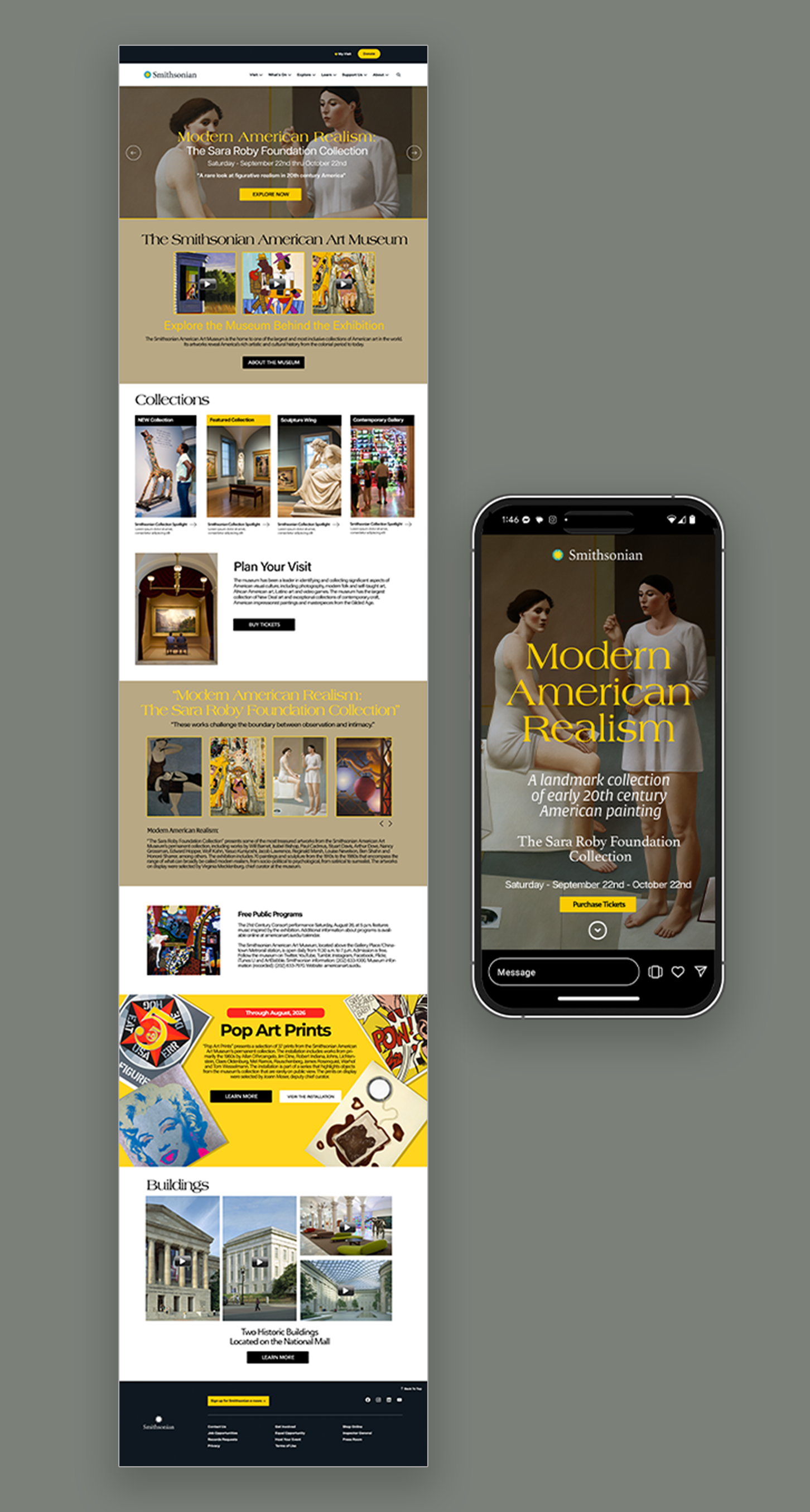 Landing Page & Mobile Mockup