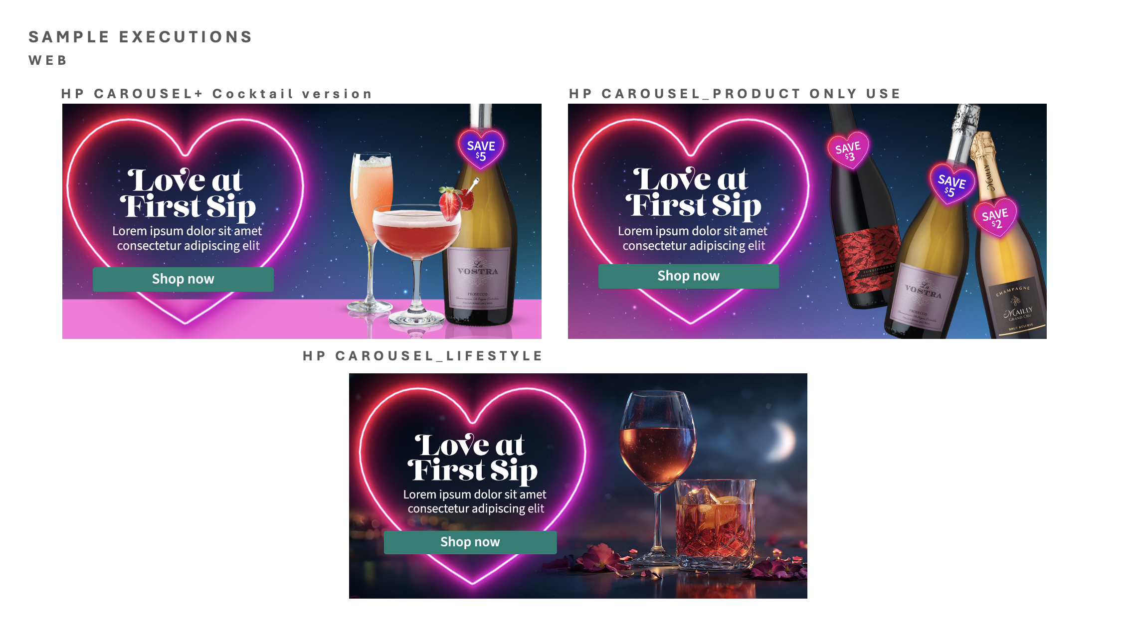 Web Carousel Executions 