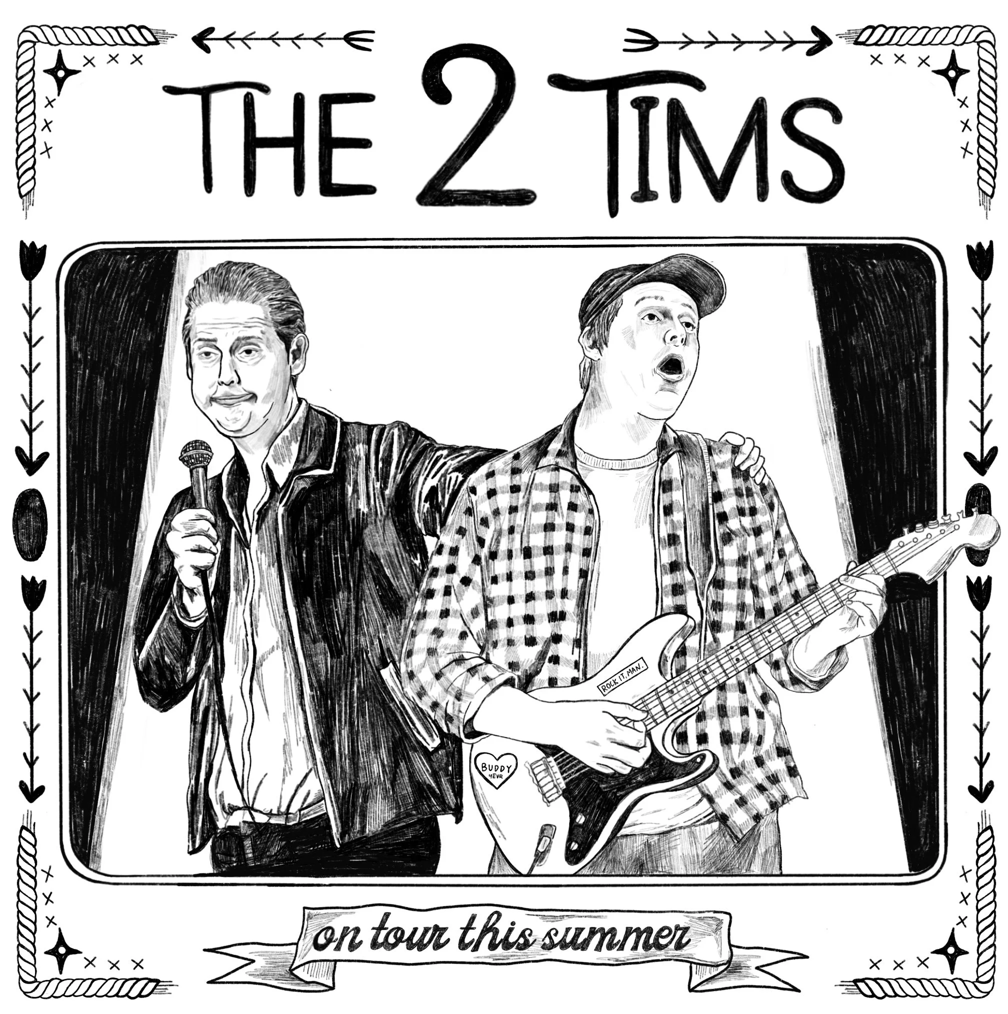 Tour poster design for Tim Heidecker 