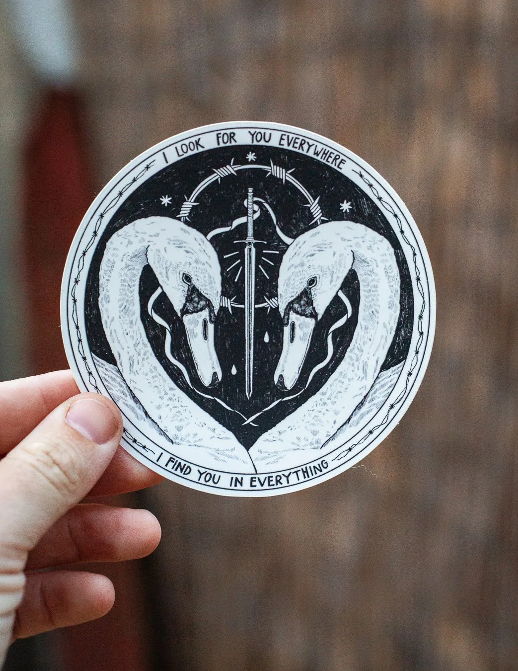 Swan Sticker