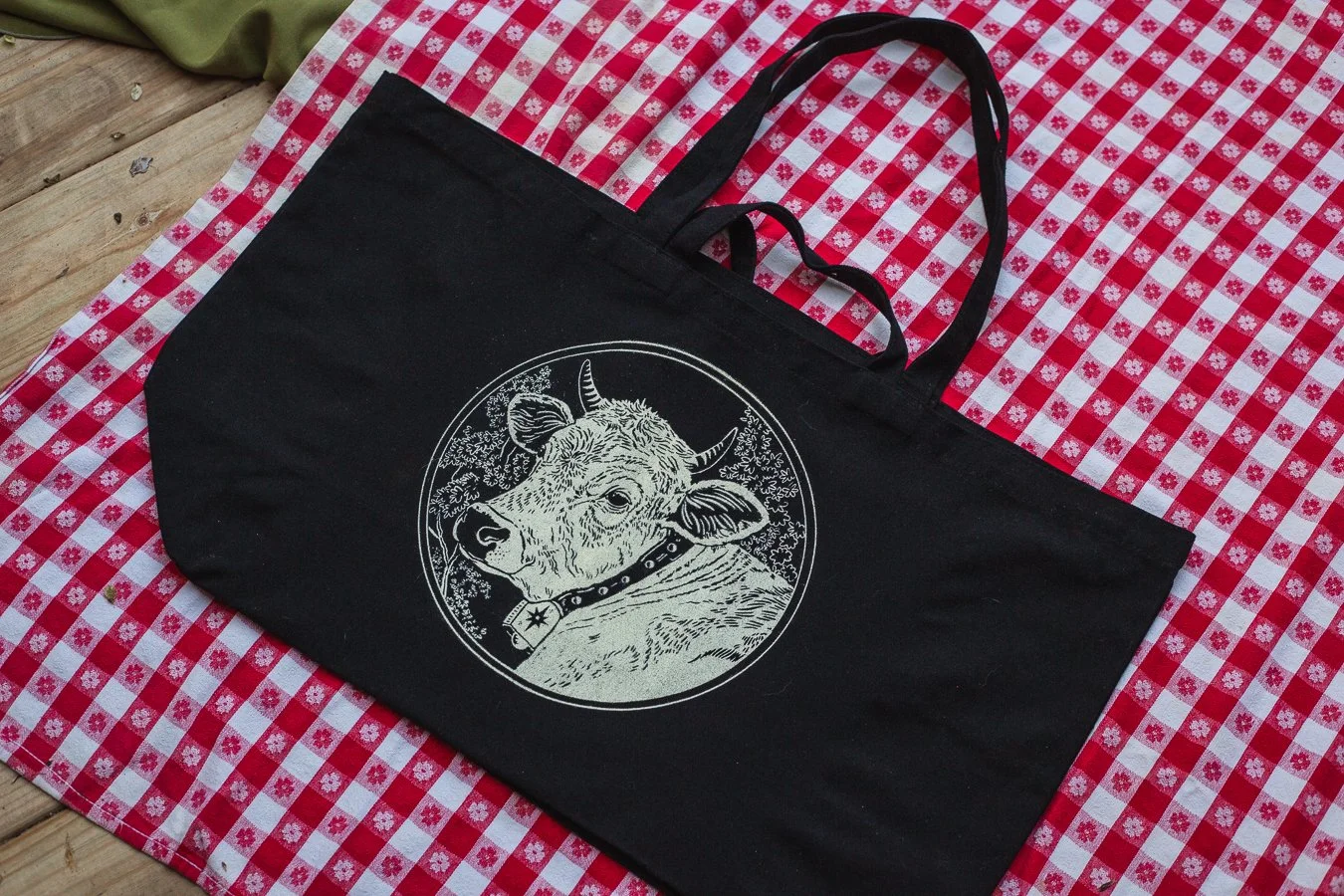 XL Cow Tote