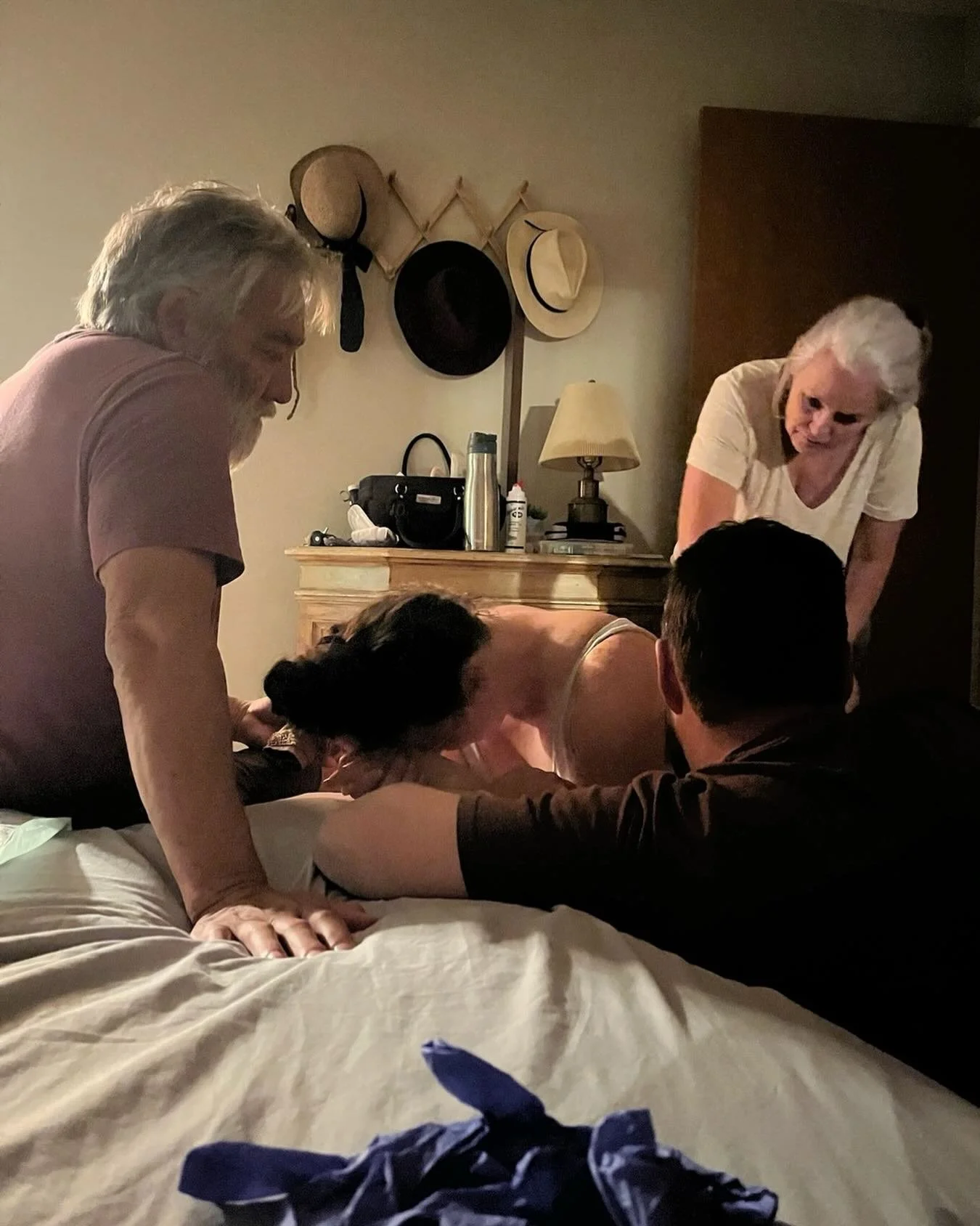 Three generations, one powerful moment. As a new life enters the world, she is held not only by the hands of skilled midwives, but by the love of the ones who once held her. In this room, strength is passed down like a heartbeat, courage is shared in
