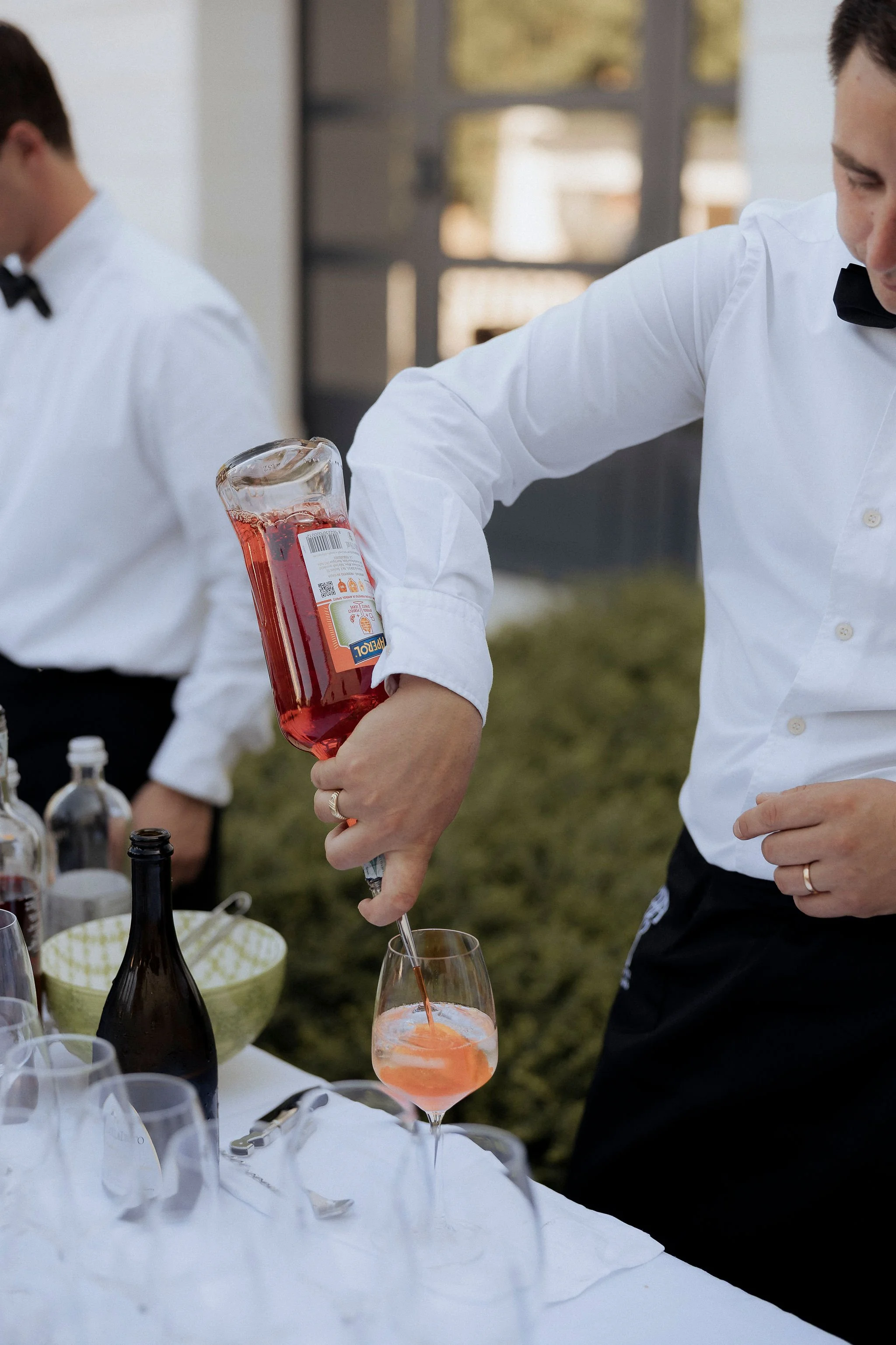 Italian Spritz Aperitif during a destination wedding