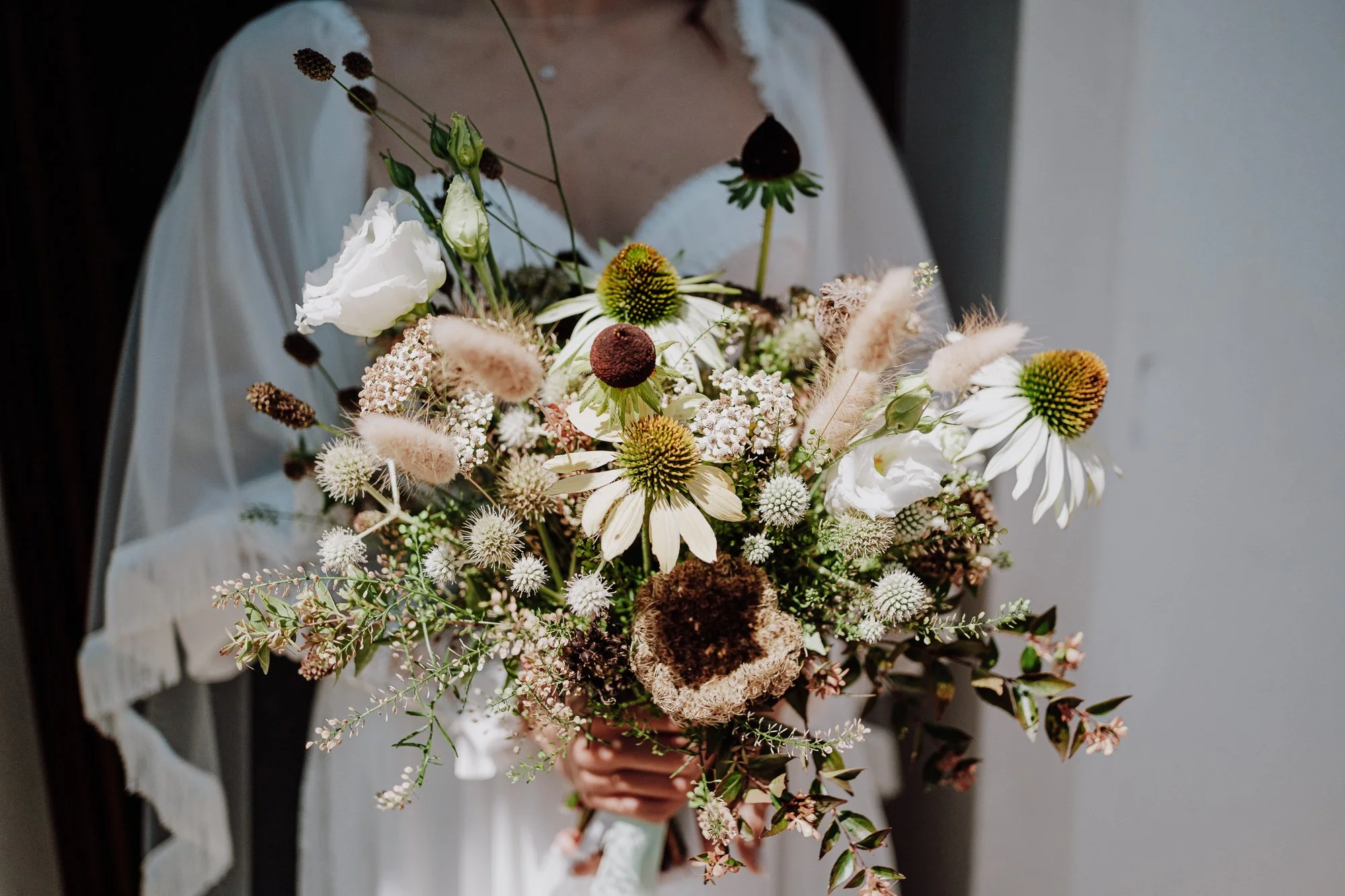 rustic bouquet mountain wedding
