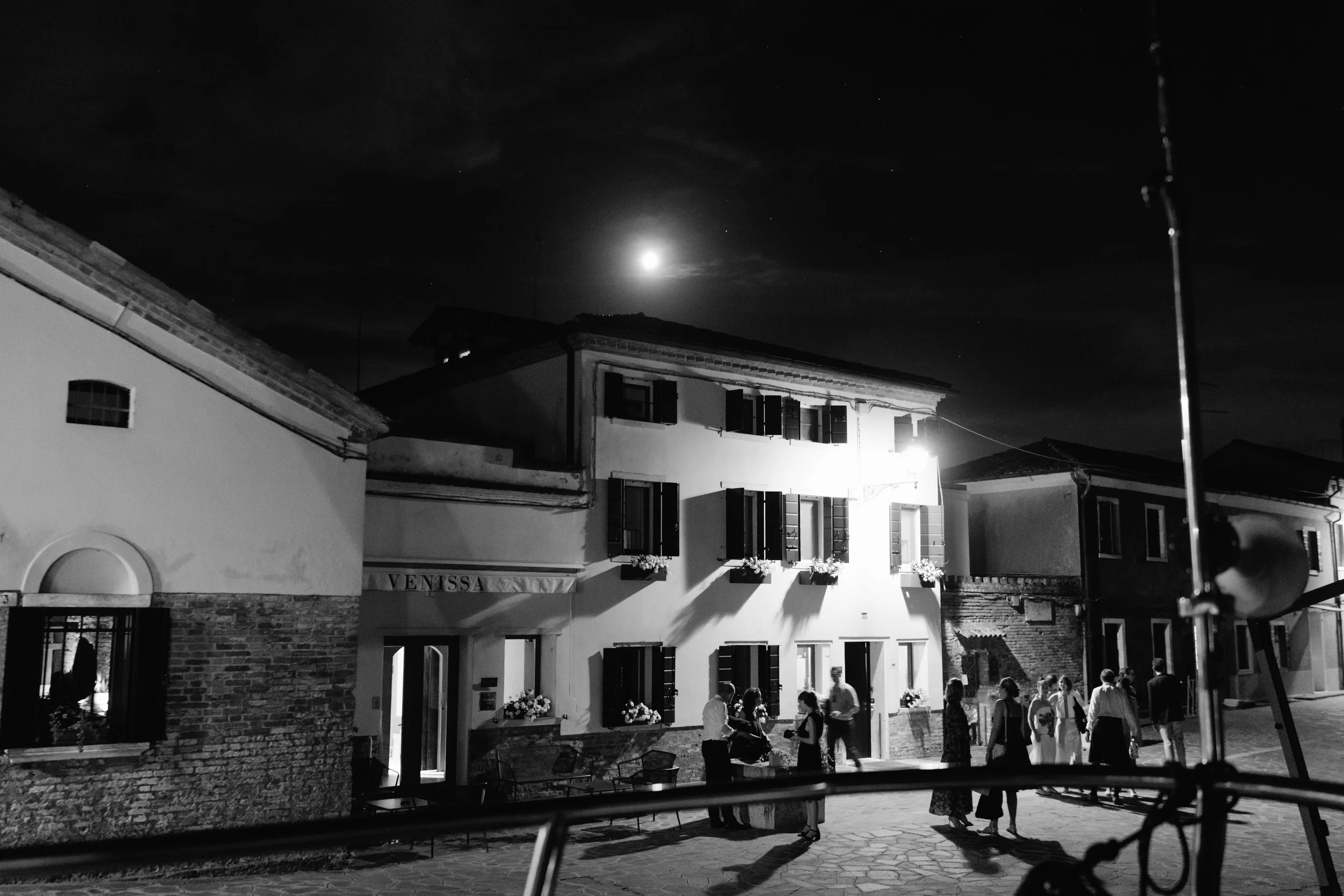 Night wedding at Venissa, Venezia.