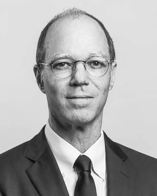 Black and white portrait of Christian de Lespinasse, fourth generation lawyer in the de Lespinasse family in Haiti.