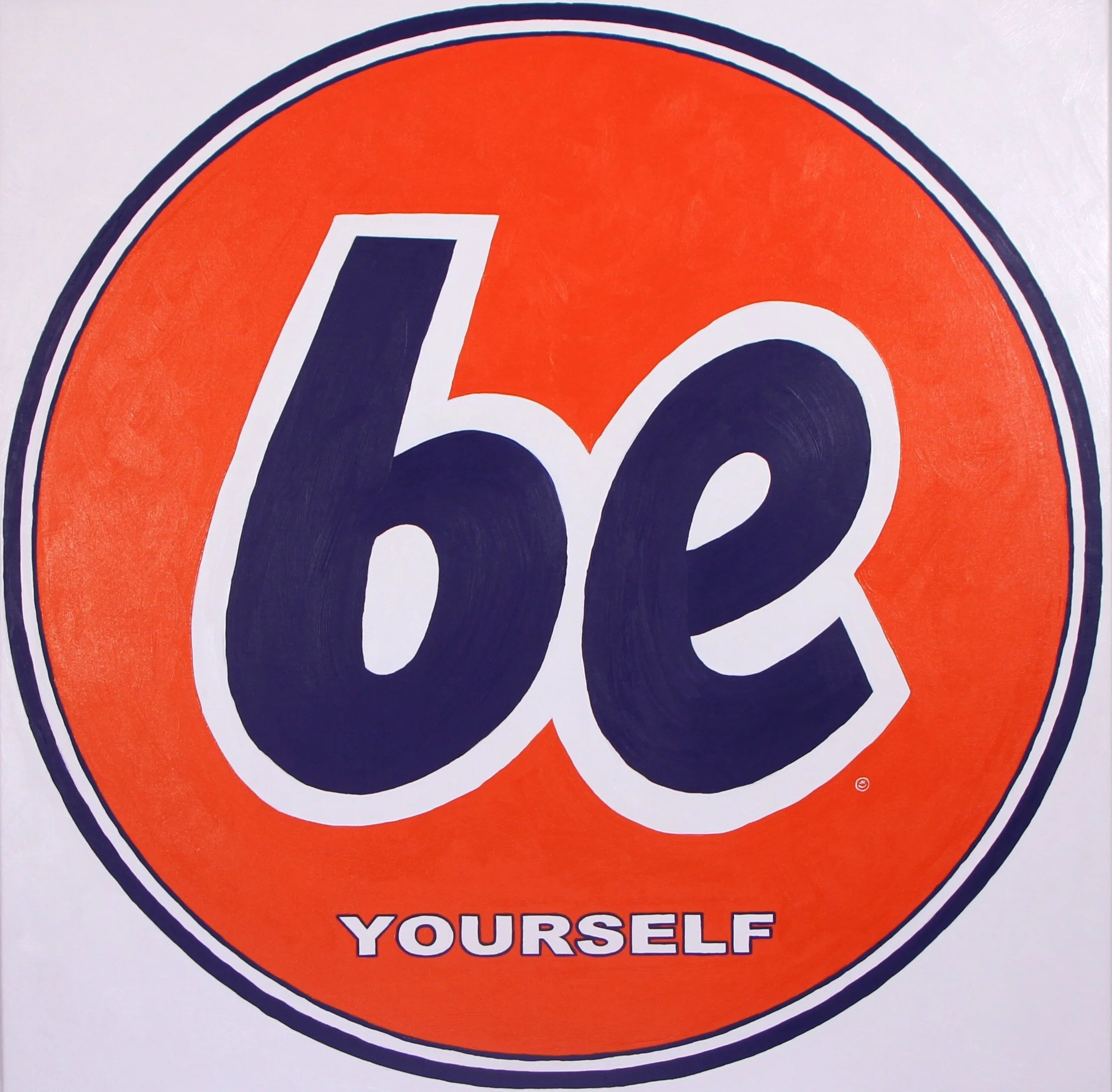   Be Yourself   36 × 36 in.   Acrylic on canvas 