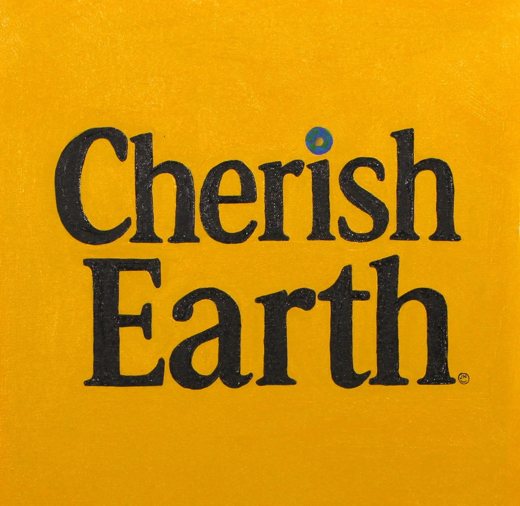   Cherish Earth   12 × 12 in.  Acrylic on canvas 