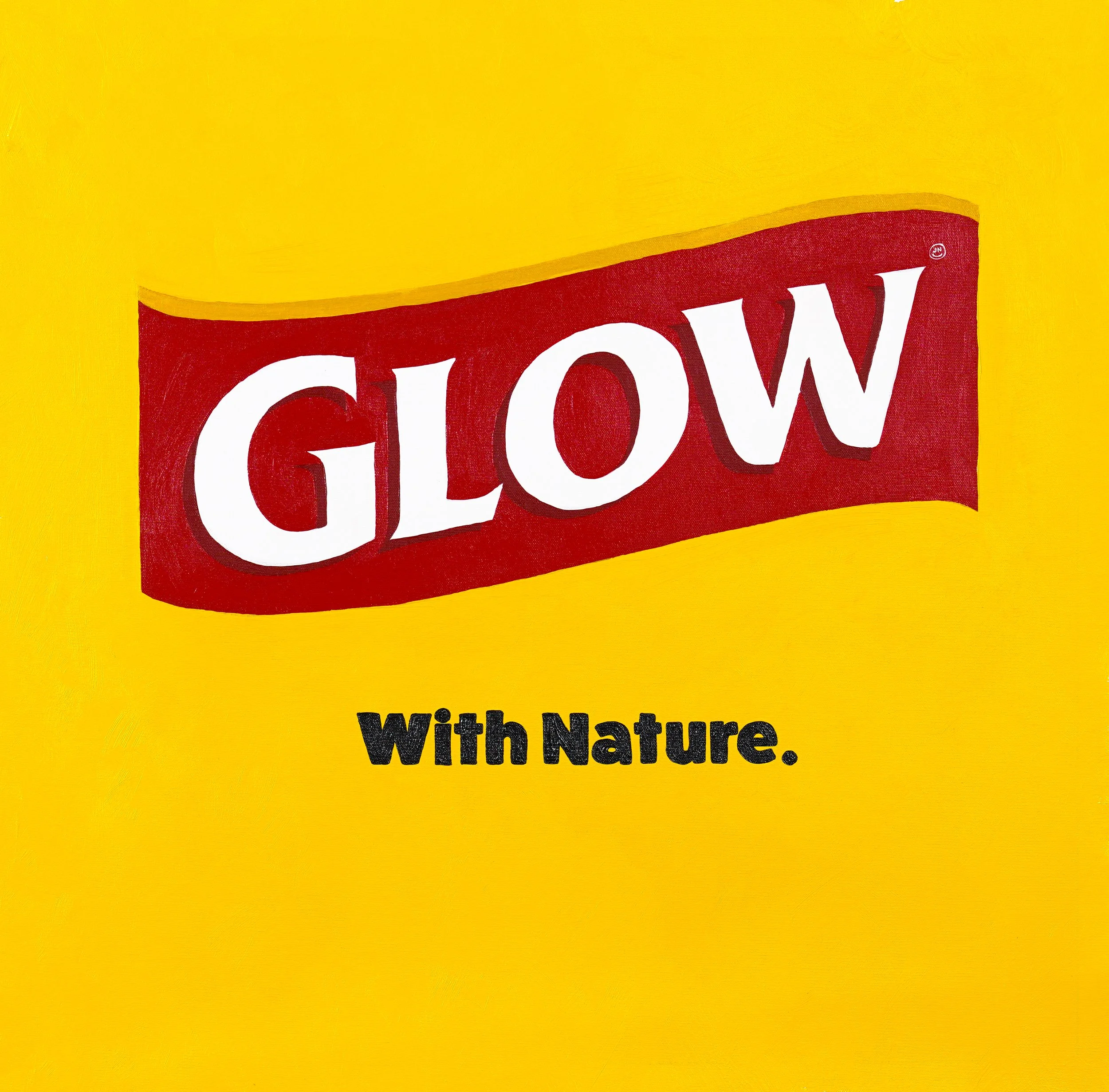   Glow with Nature   24 × 24 in.  Acrylic on canvas 